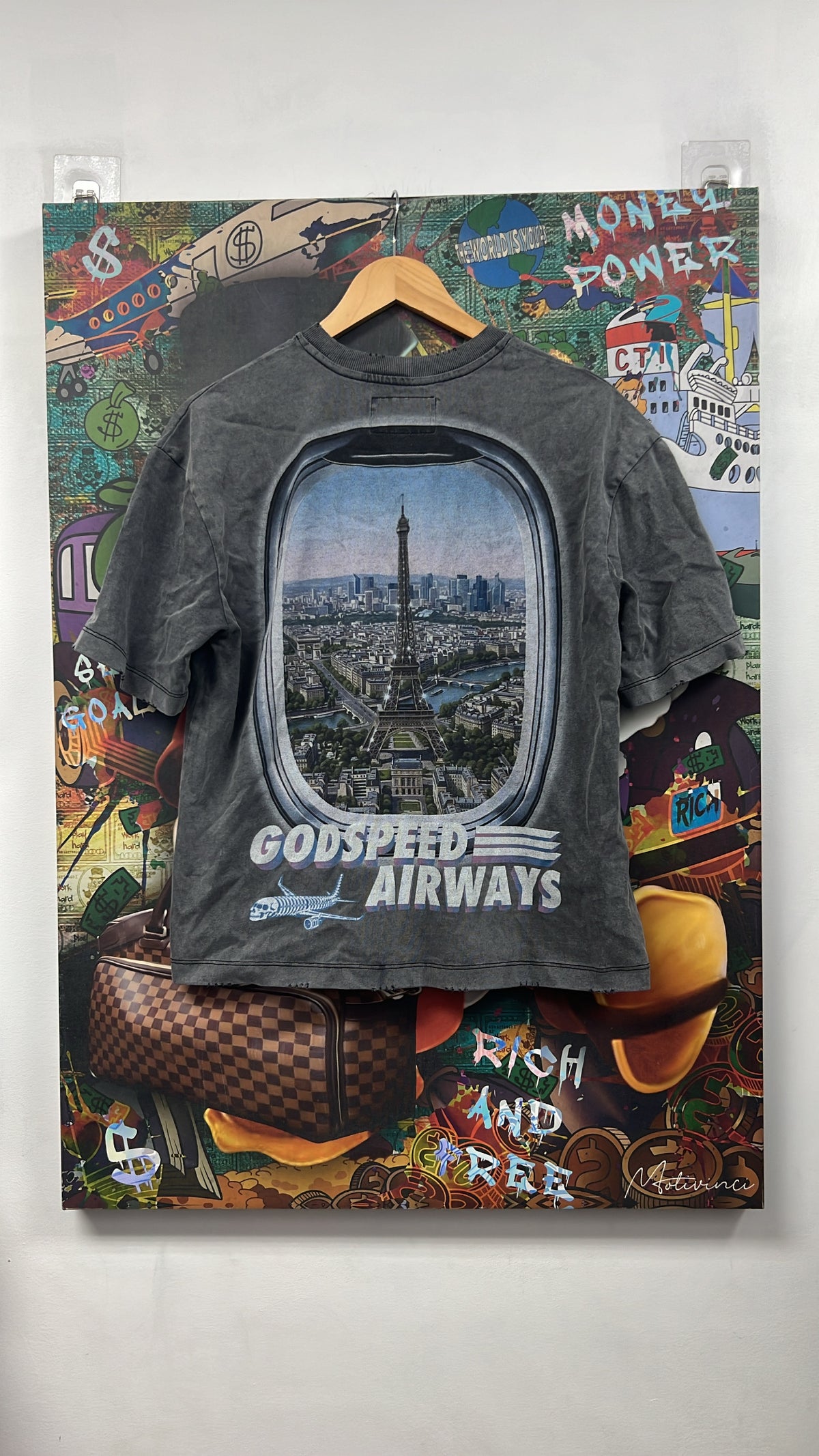 Godspeed Grey Wash Air Paris Tee
