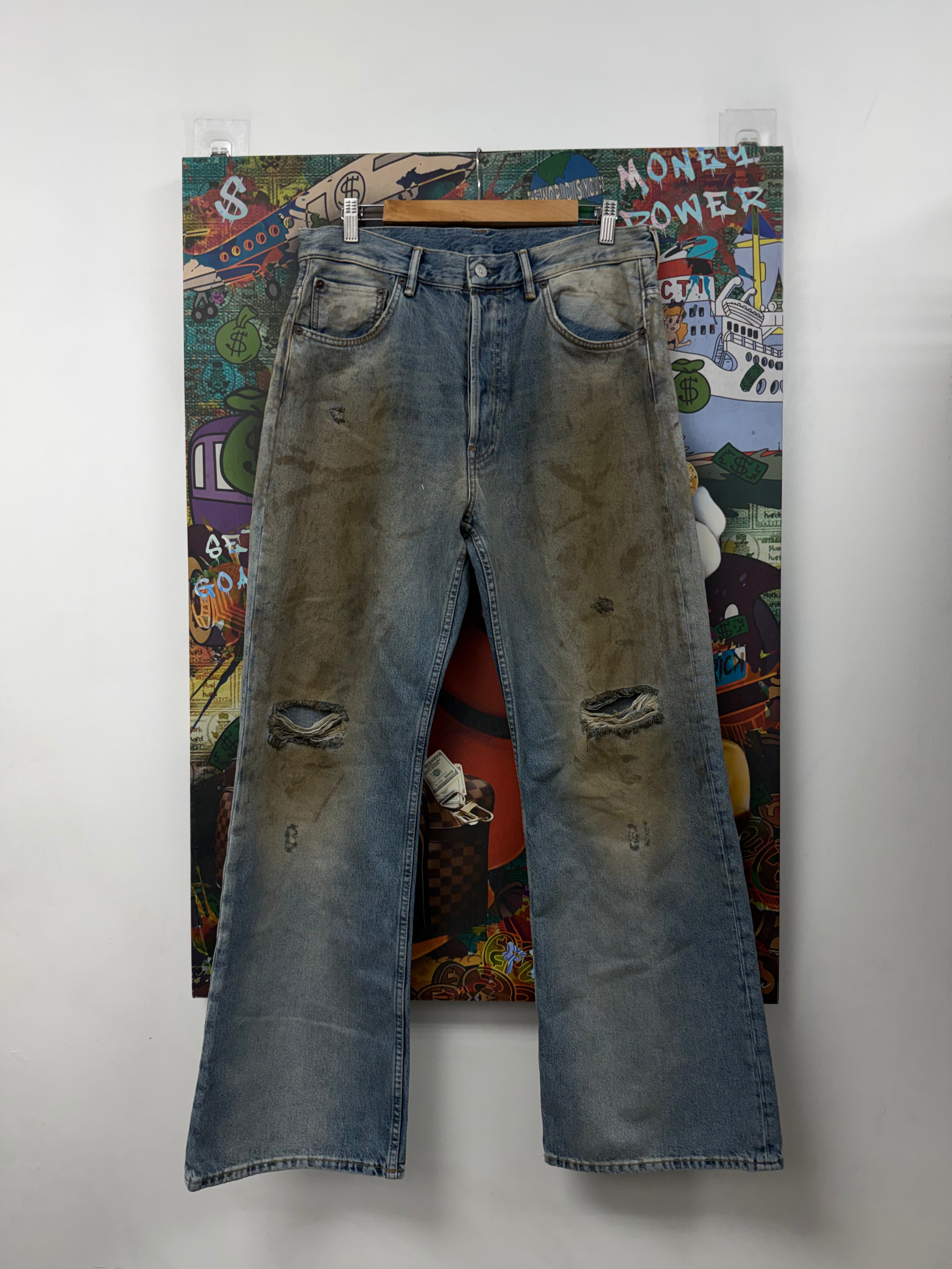 Acne Studios Mud Wash Baggy Jeans