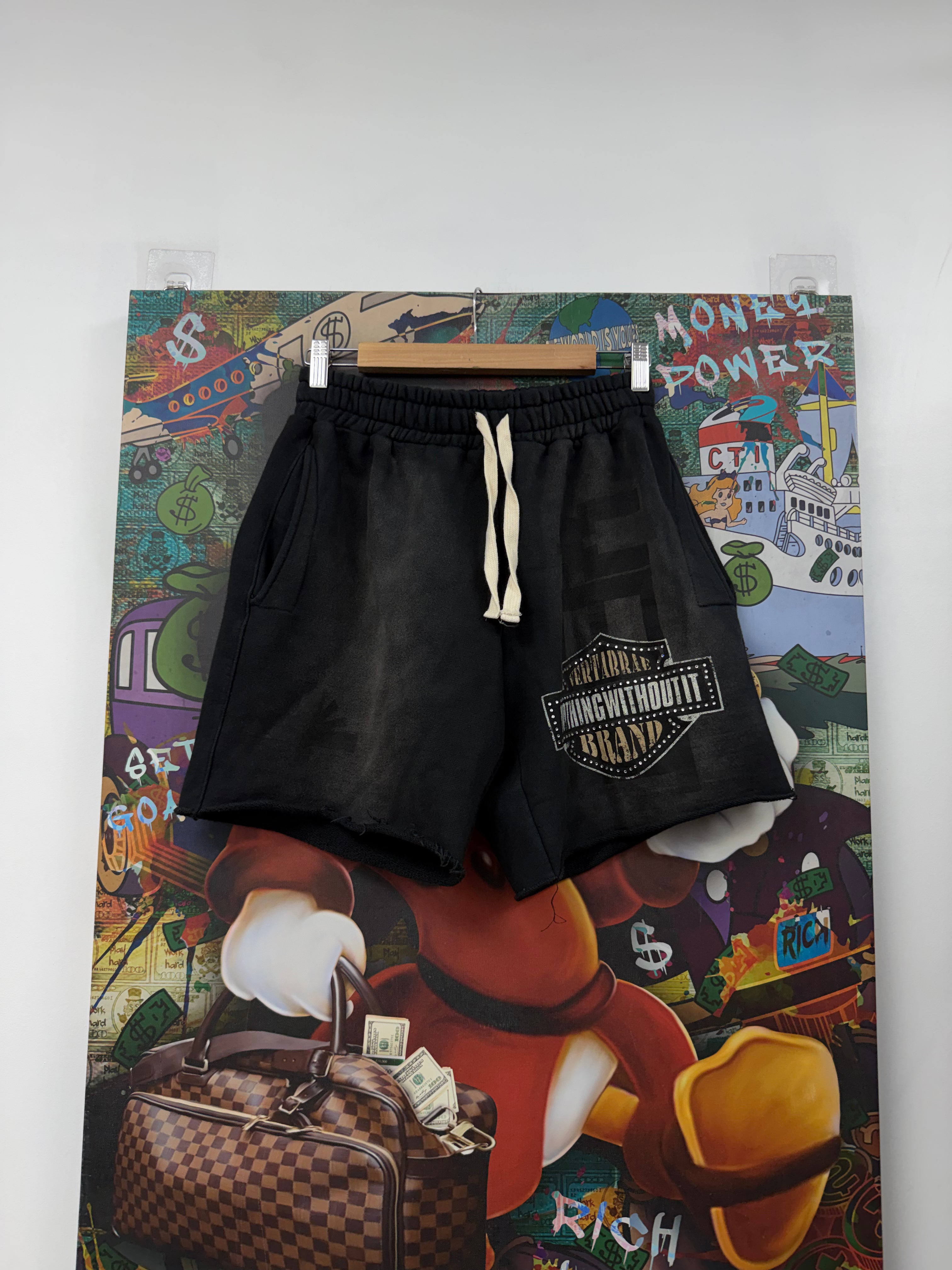 Vertabrae Harley Rhinestone Shorts