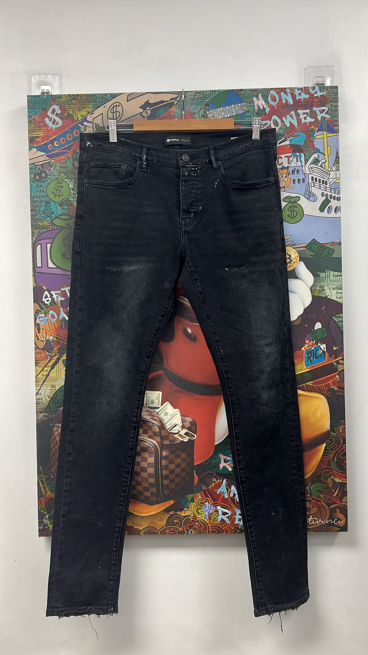 Purple Brand Black Jeans
