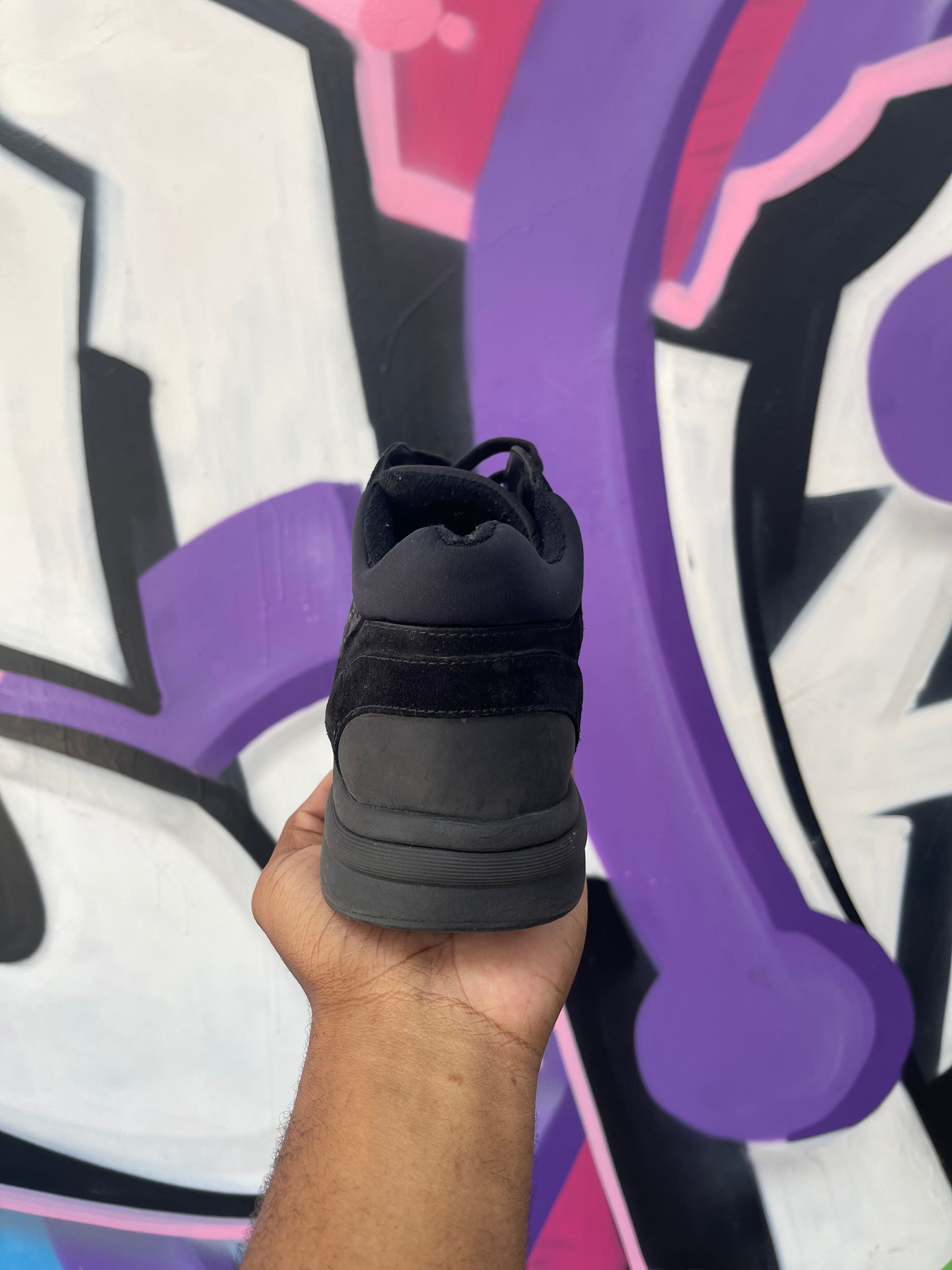 Chanel Black CC Logo Runner Sneakers
