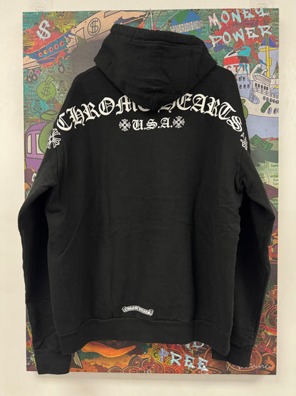 Chrome Hearts T Bar Shoulder Logo Hoodie  New Large