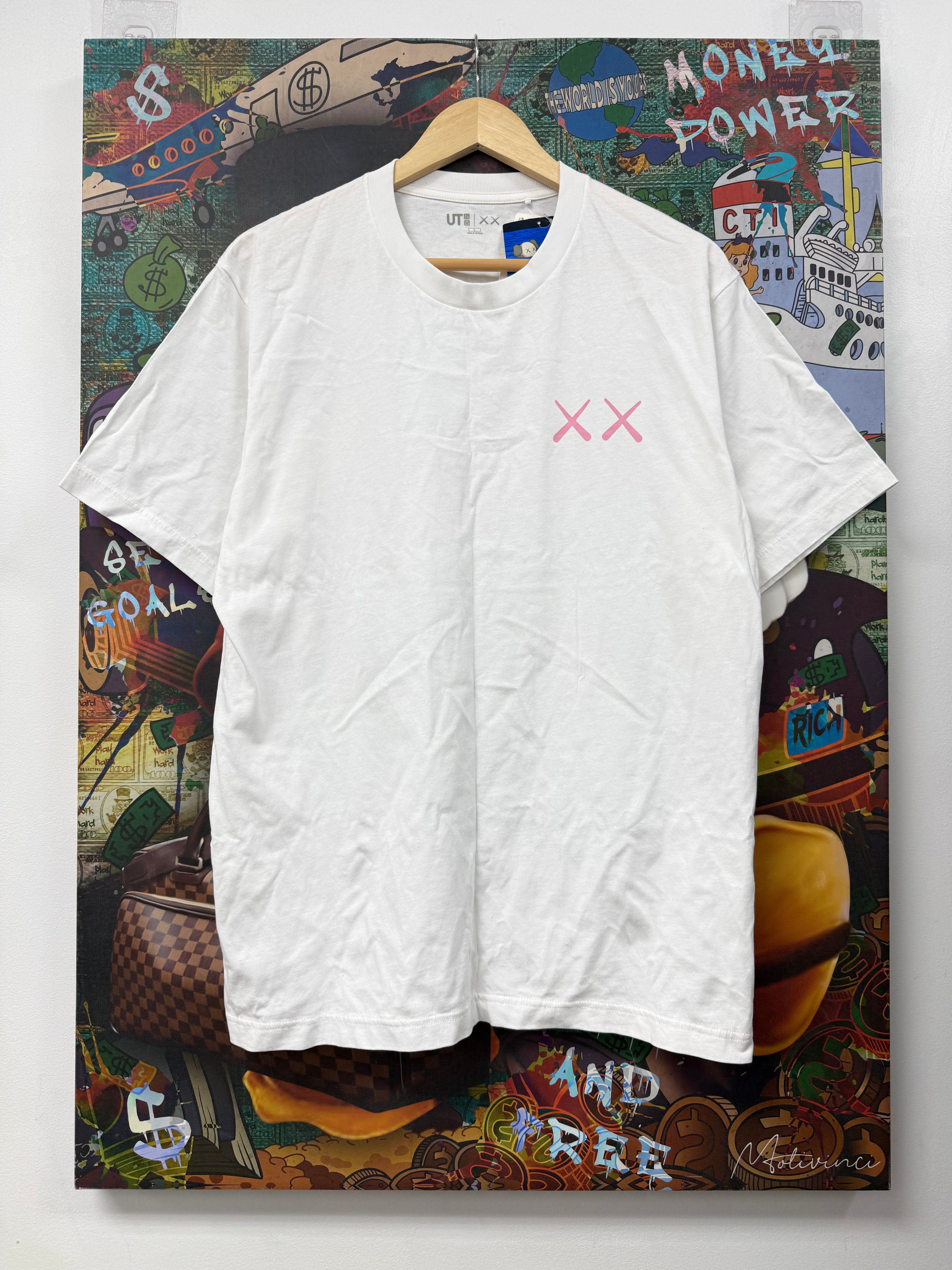 Kaws White Pink Tee