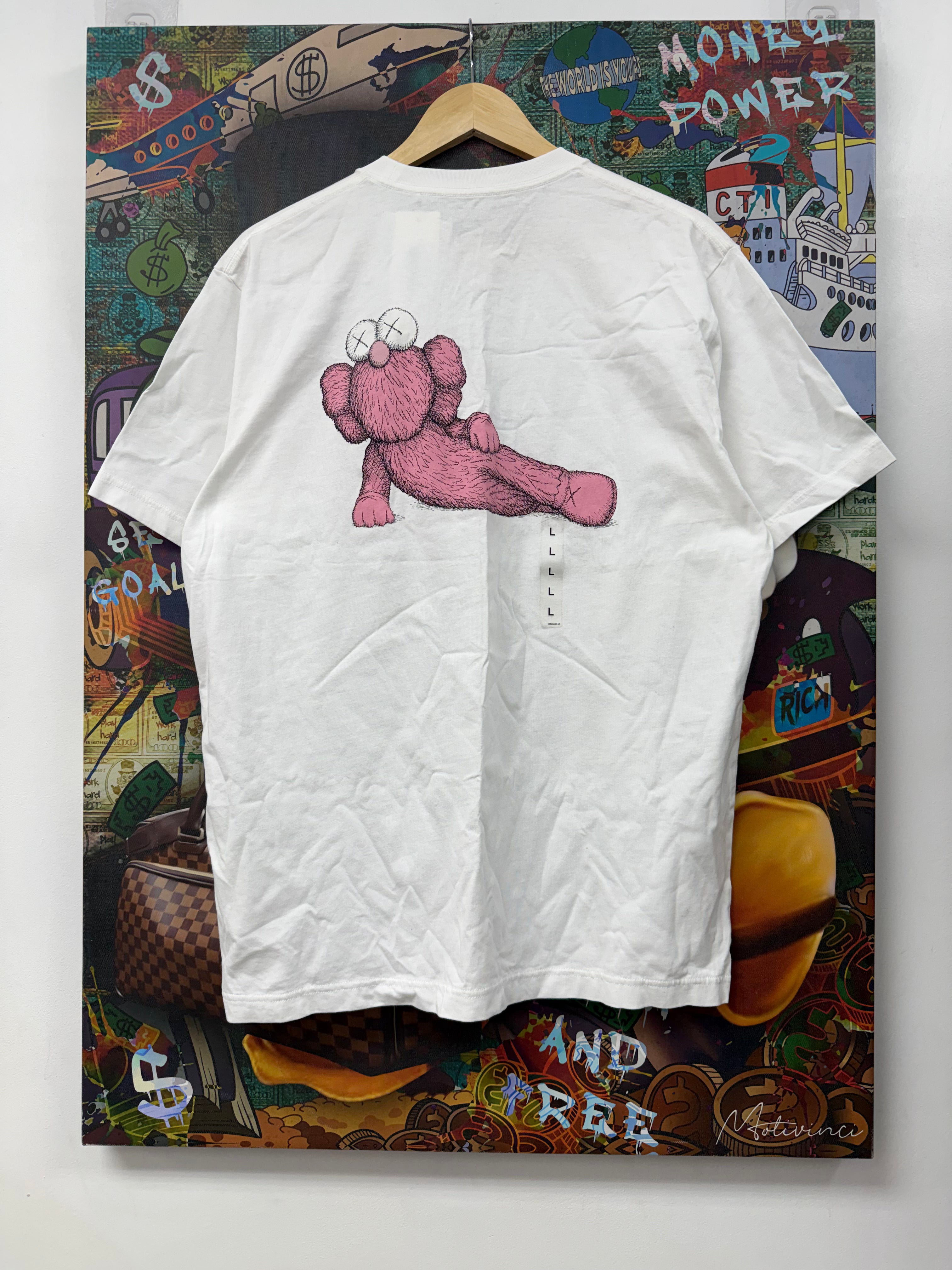 Kaws White Pink Tee