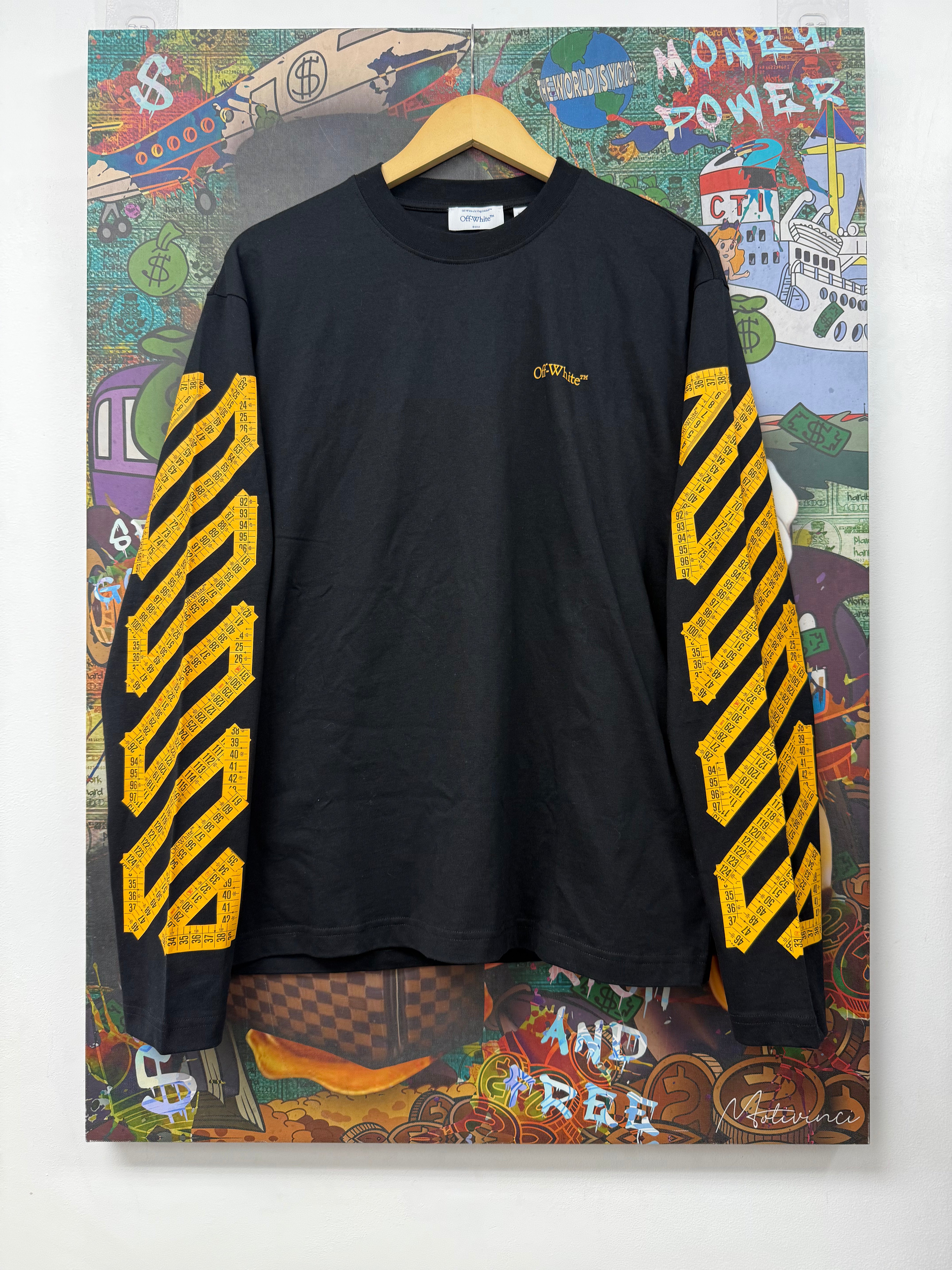 Off White Tape Measure Arrows Long Sleeve