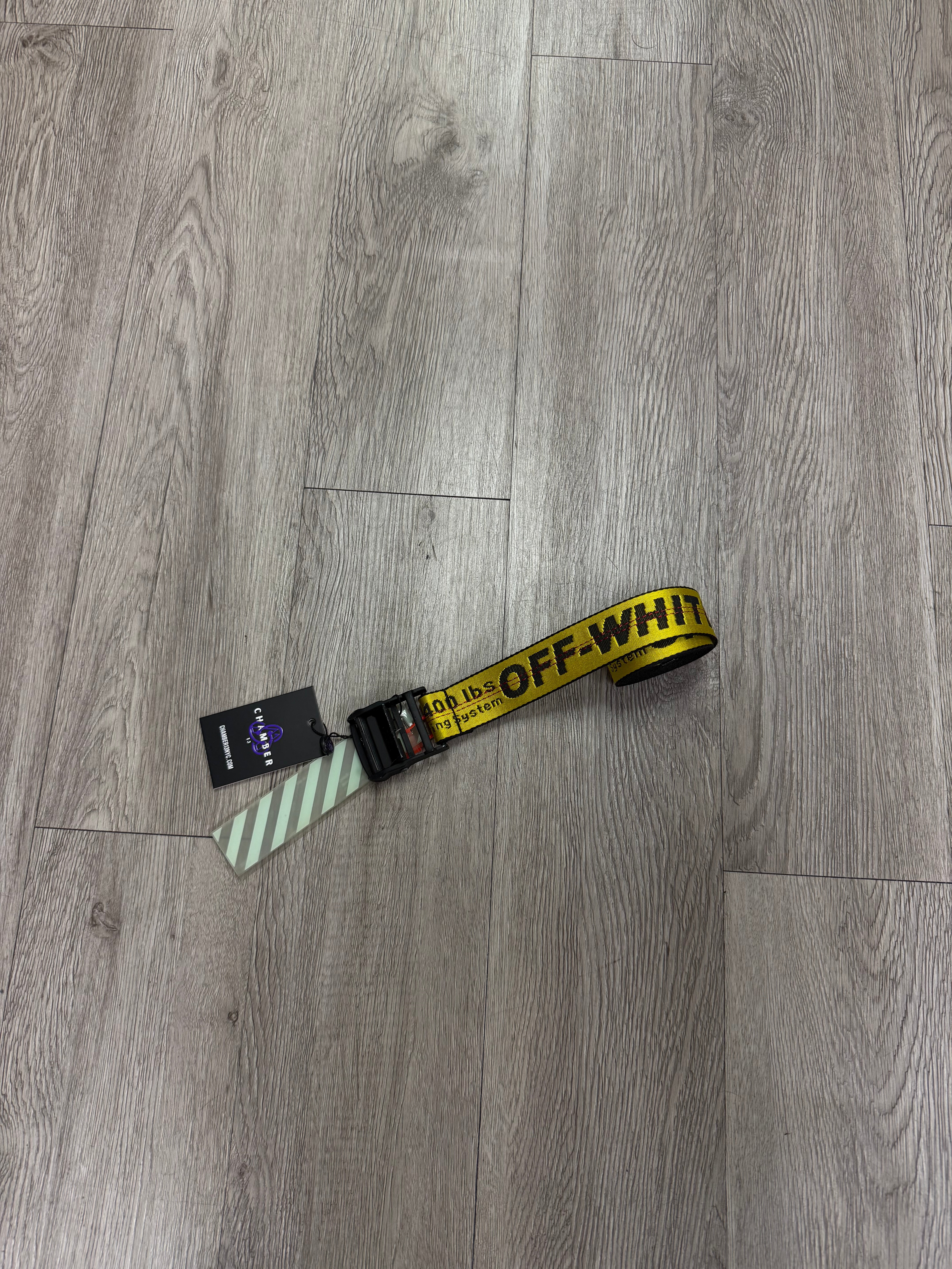 Off White Yellow Work Belt