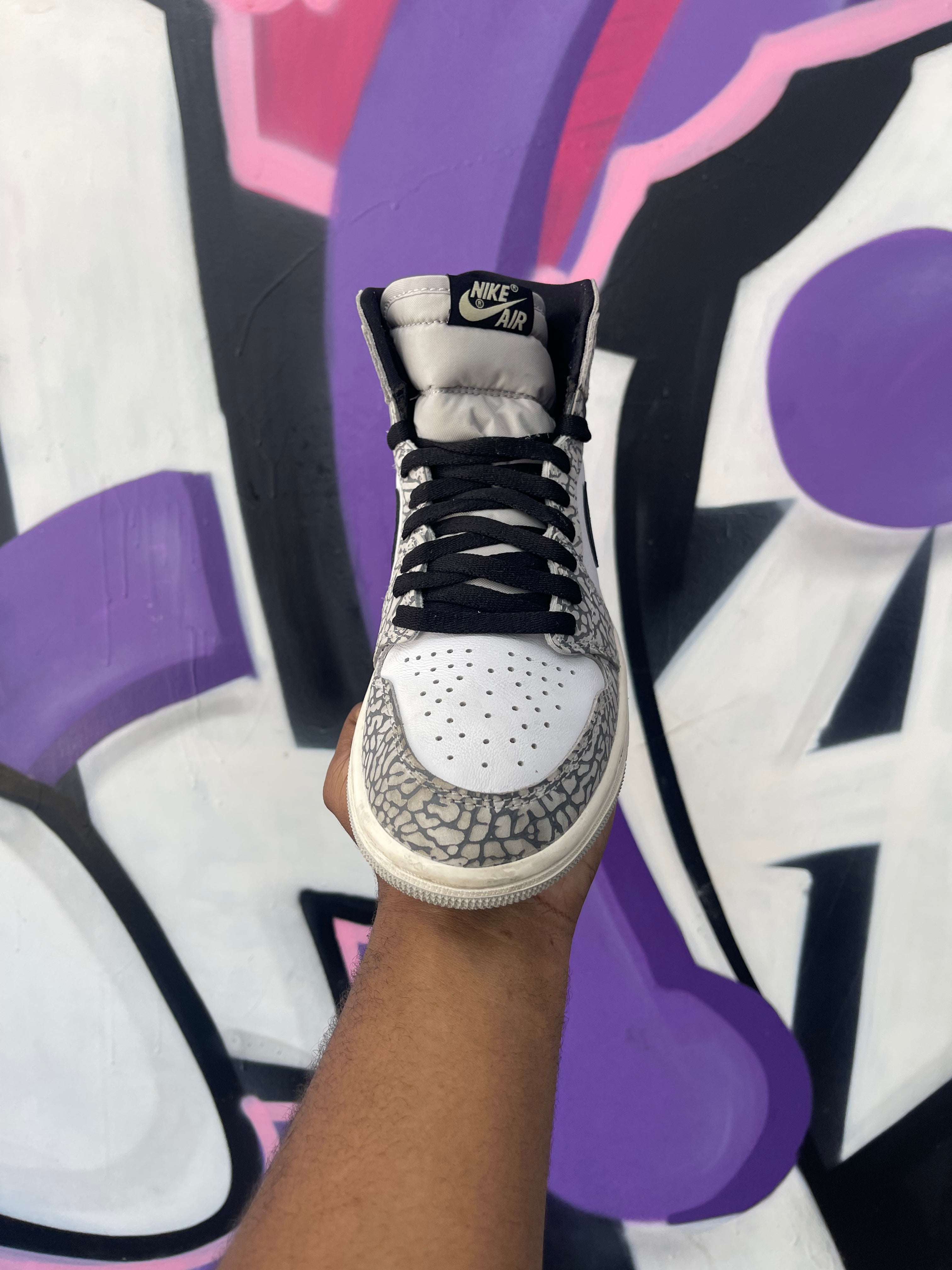 Jordan 1 Elephant Print Sneakers