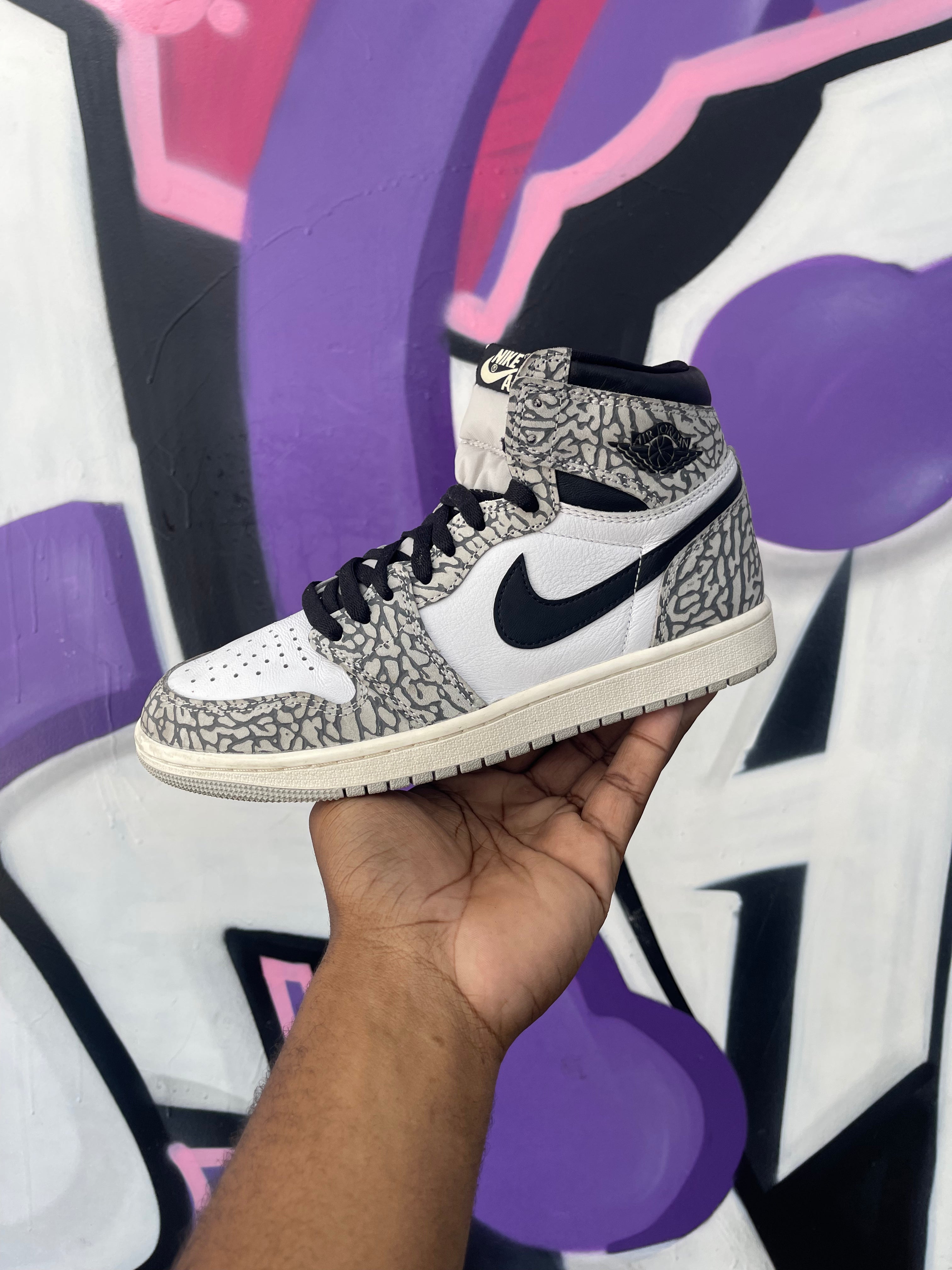 Jordan 1 Elephant Print Sneakers