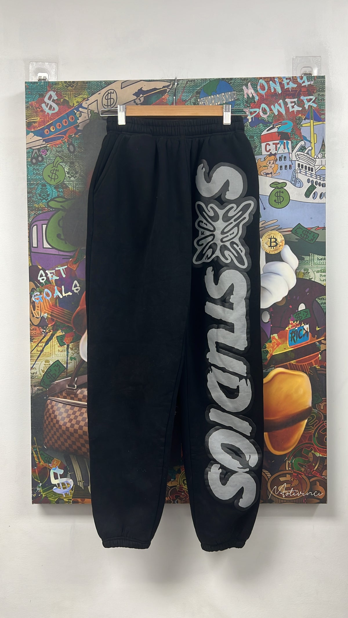 SB Studios Black Grey Sweatpants