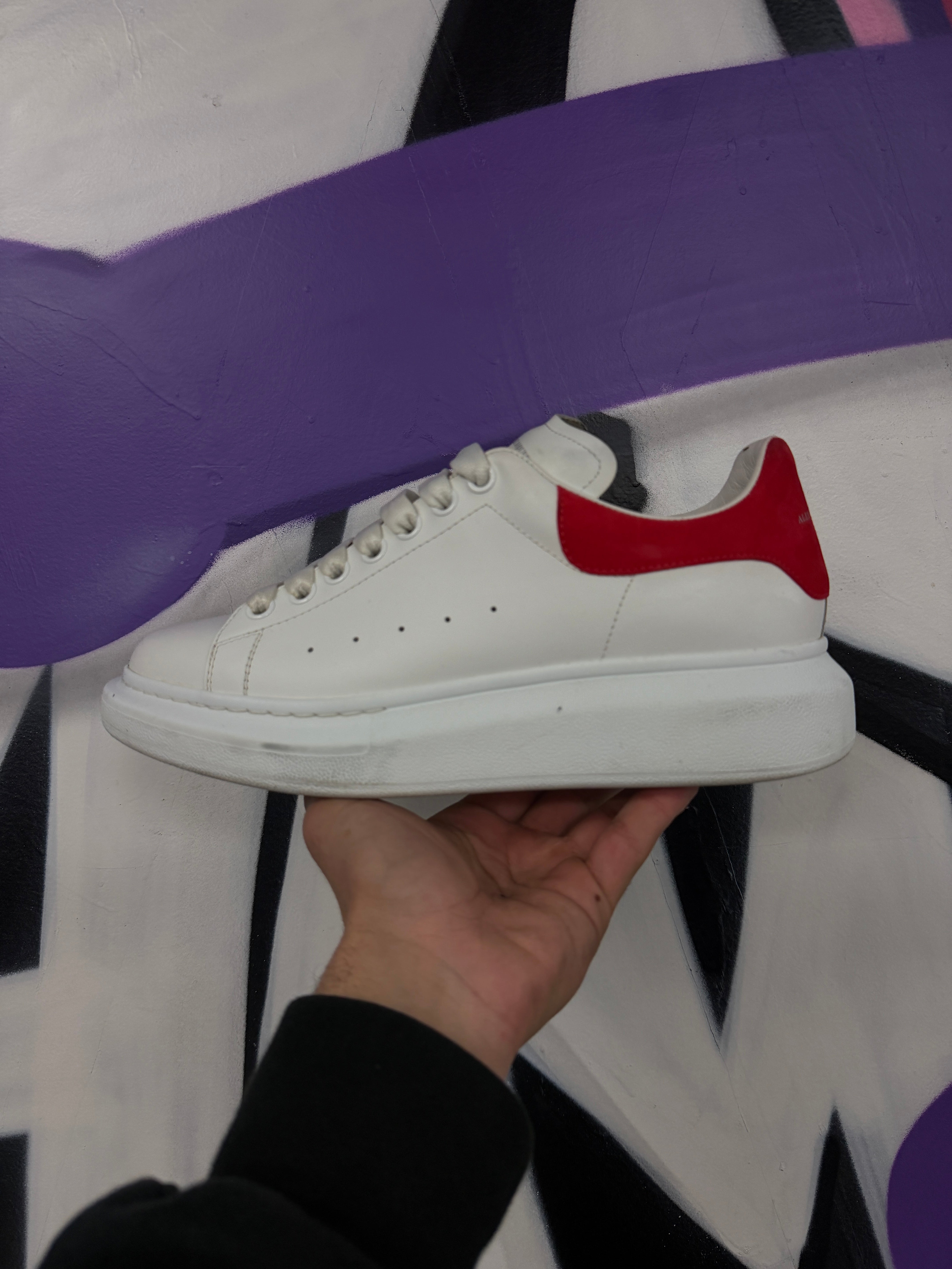 Alexander Mcqueen White Red Oversized (Missing Right Insole) Sneakers