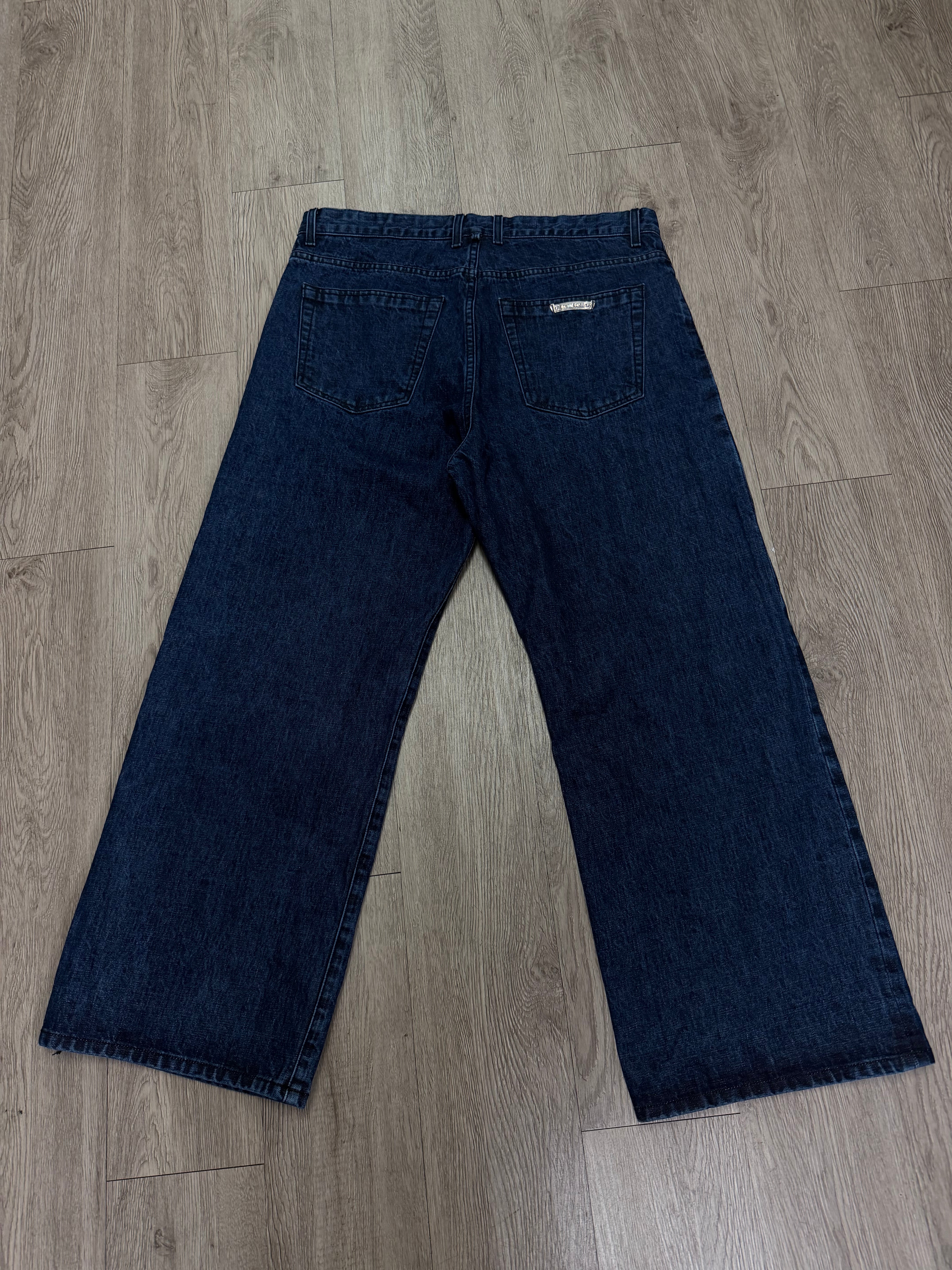 Chrome  Hearts Dark Wash KS Cut Jeans
