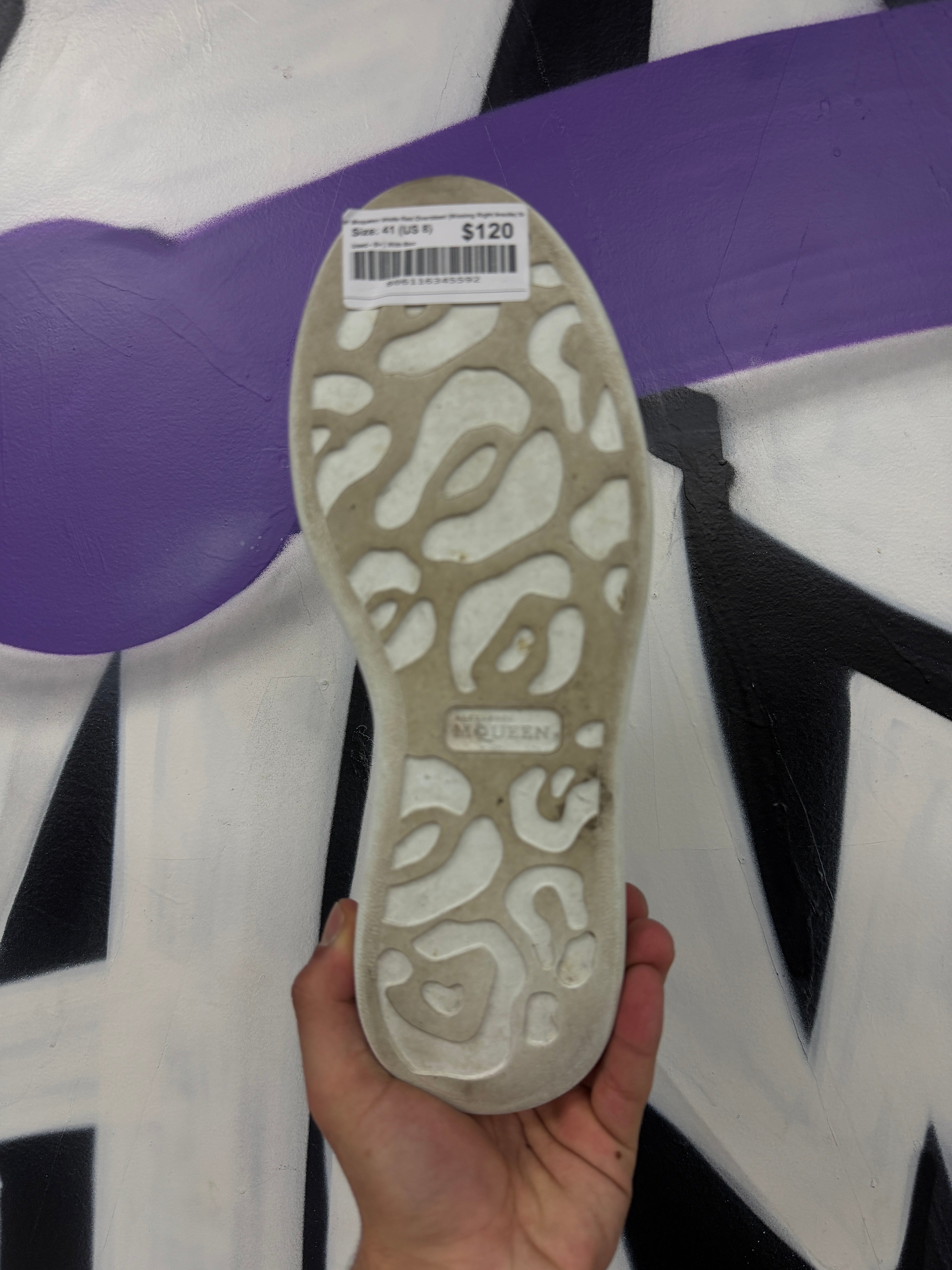 Alexander Mcqueen White Red Oversized (Missing Right Insole) Sneakers