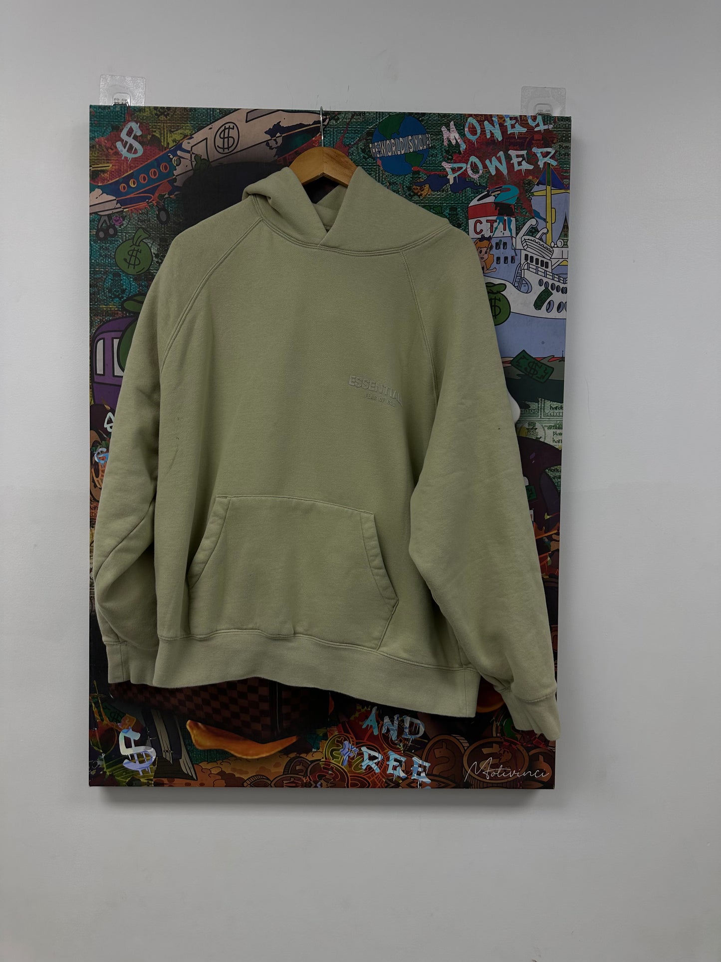 Essentials Hoodie Moss Used Medium N/A