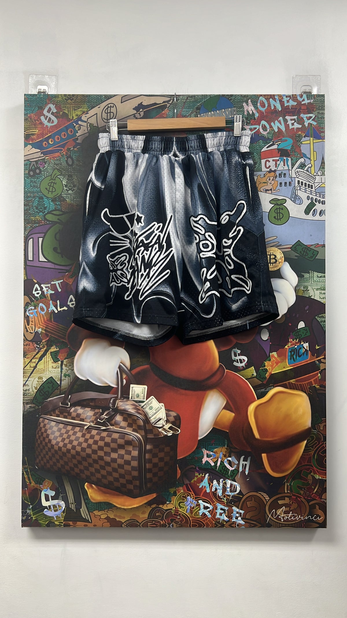 SB Studios Black Grey Shorts