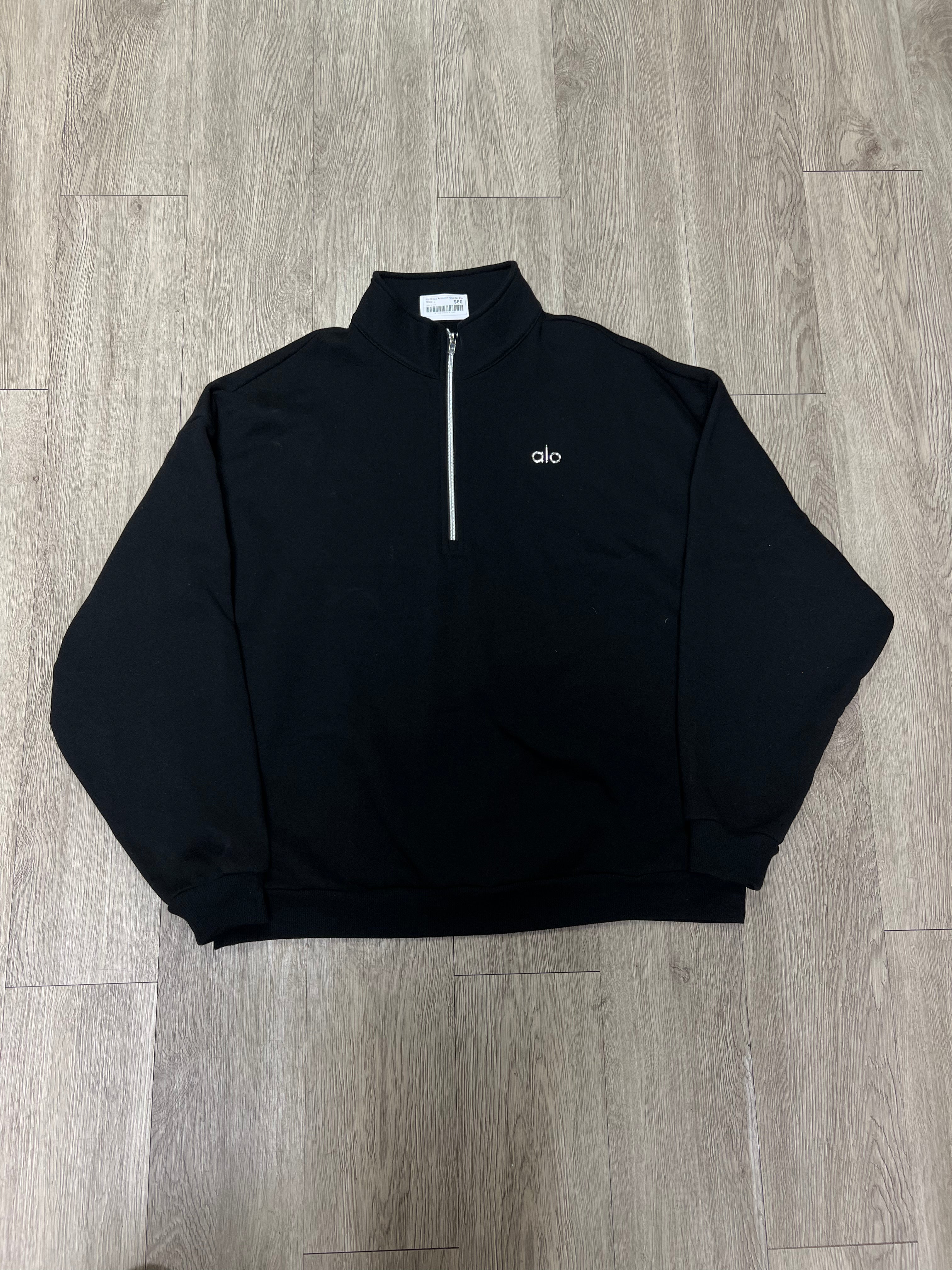 Alo Black Accolade Quarter Zip