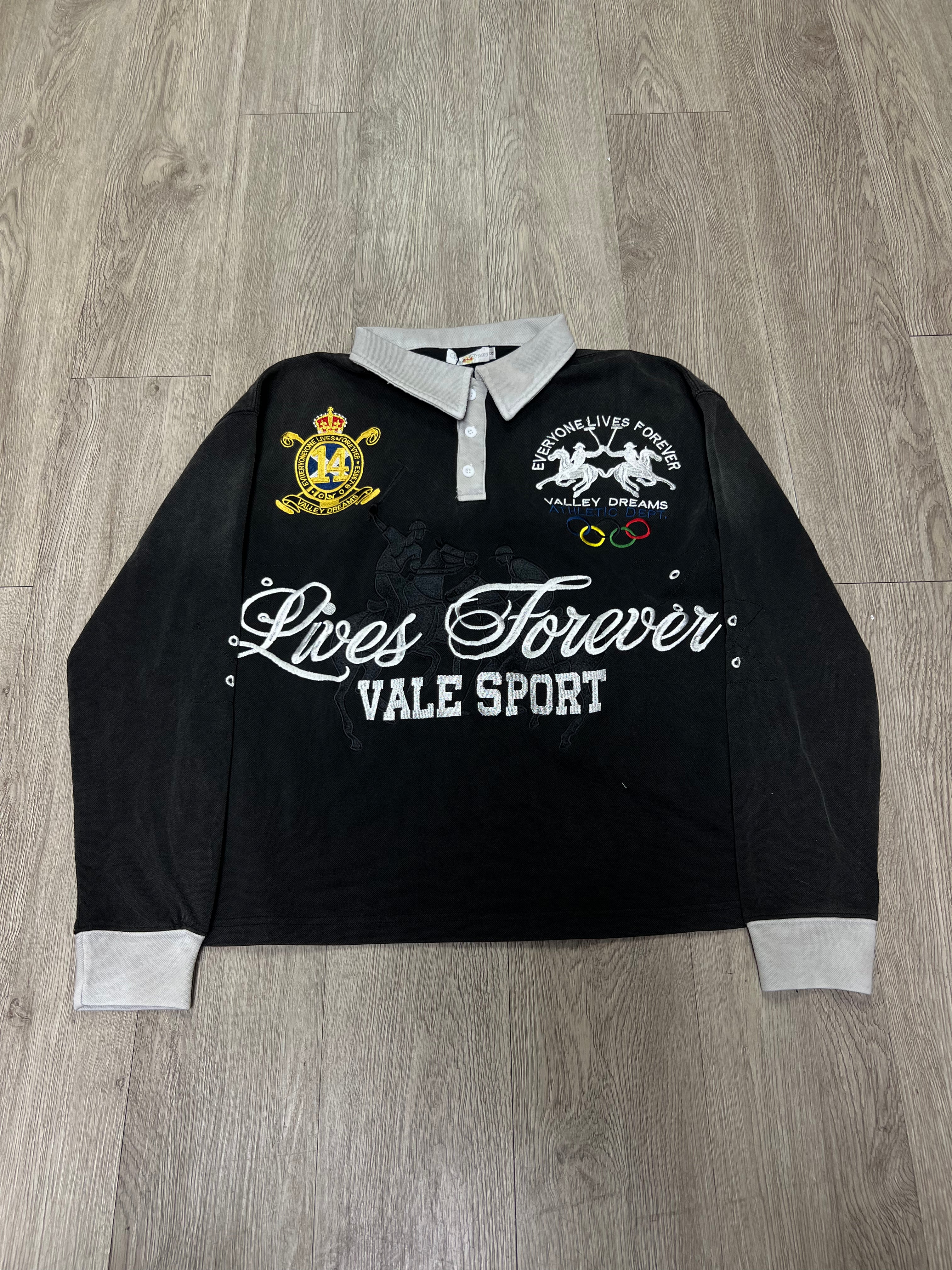 Vale Lives Forever Derby Polo Long Sleeve
