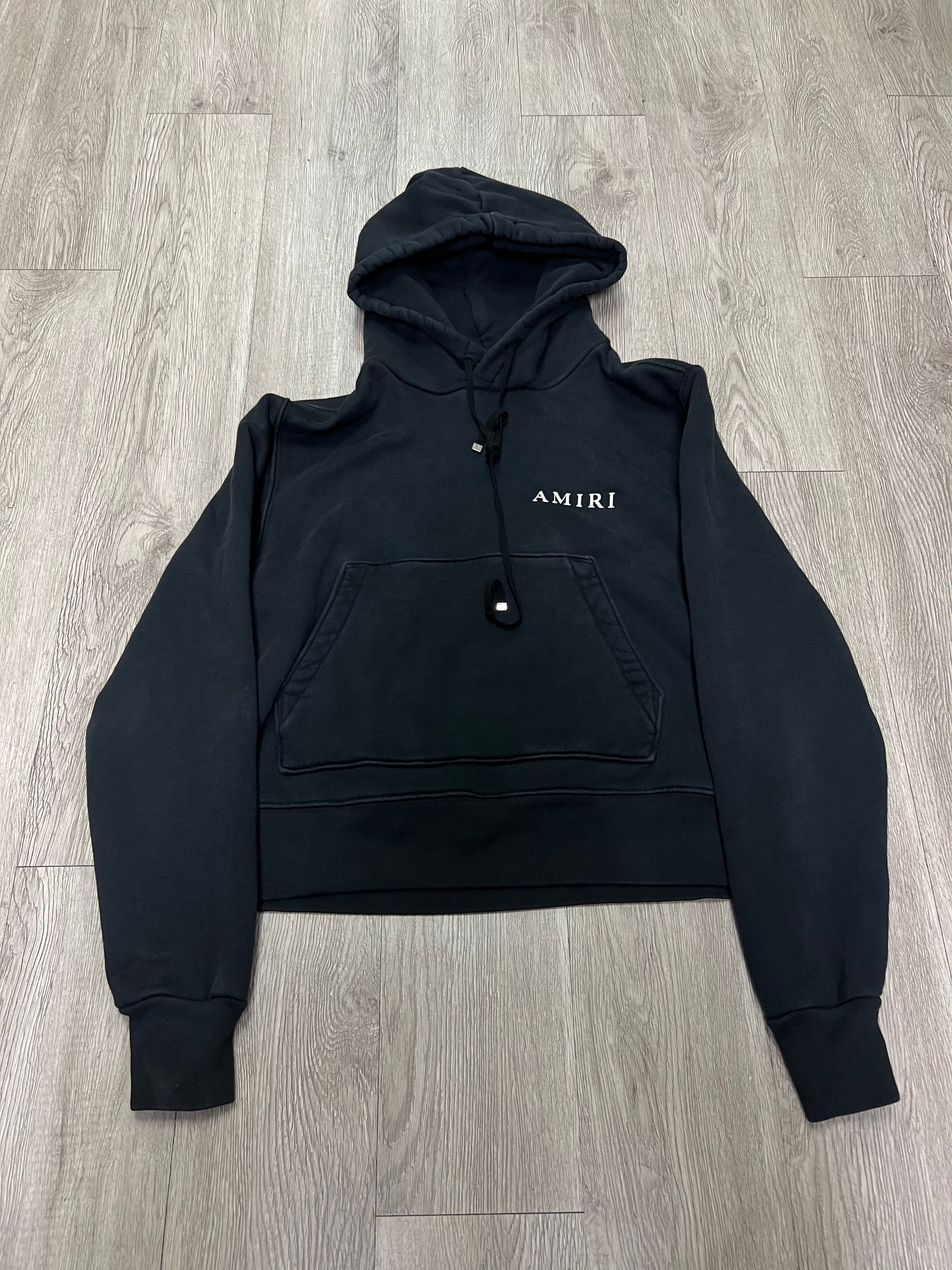 Amiri Black Puff Logo Hoodie