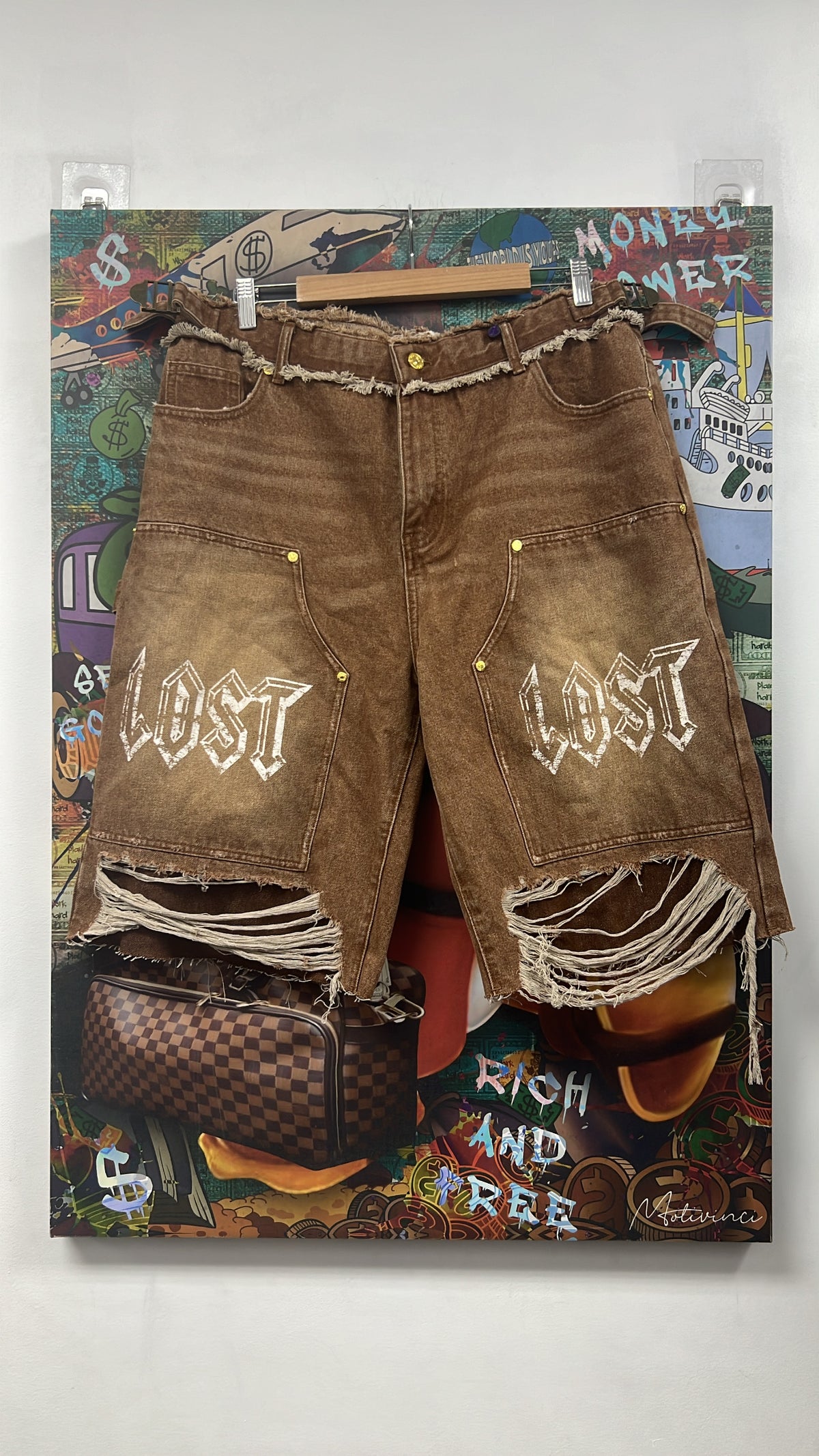 LOSTSHDWS Tan Storm Carpenter Shorts