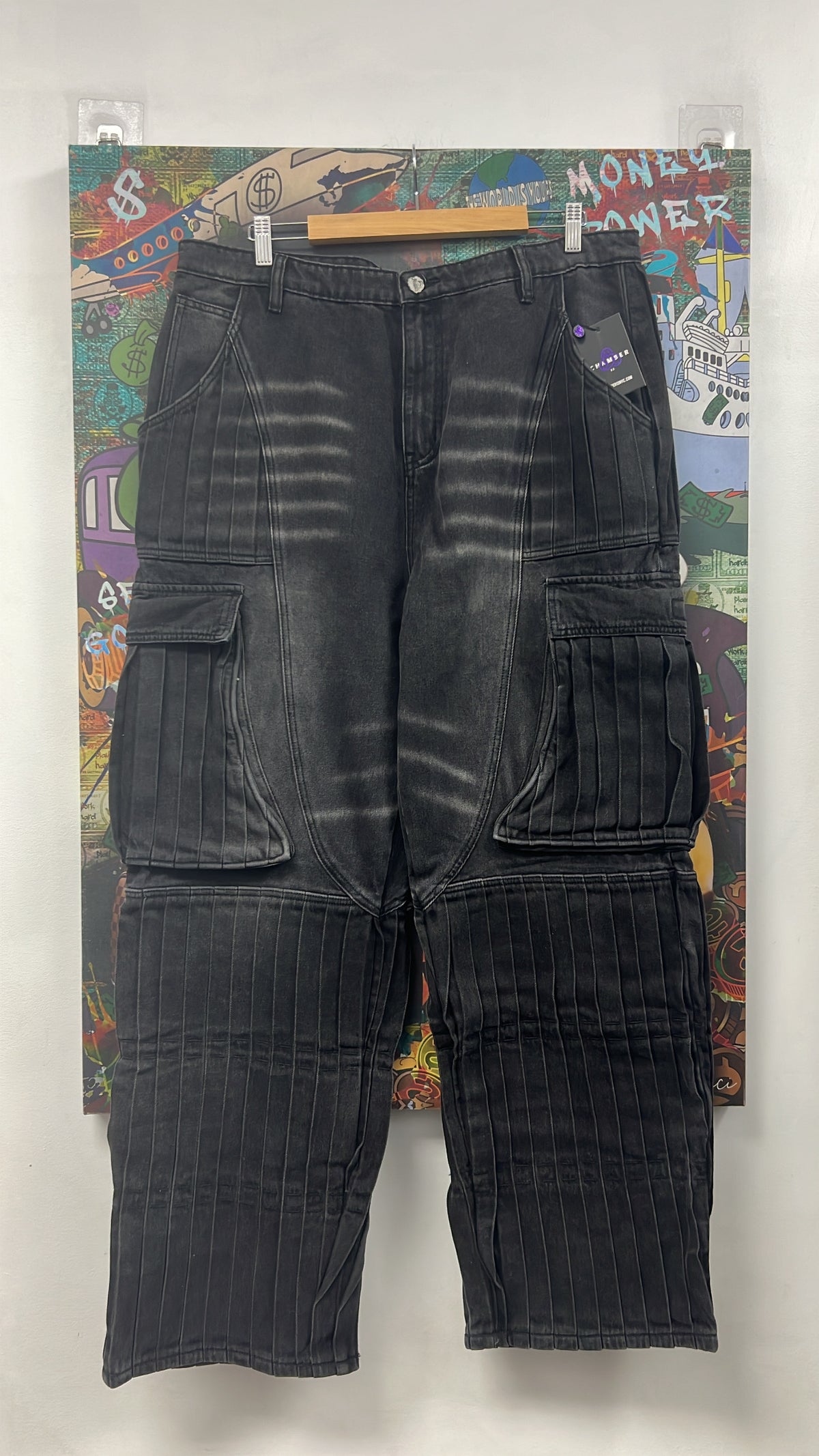 Vale Black Stacked Jeans