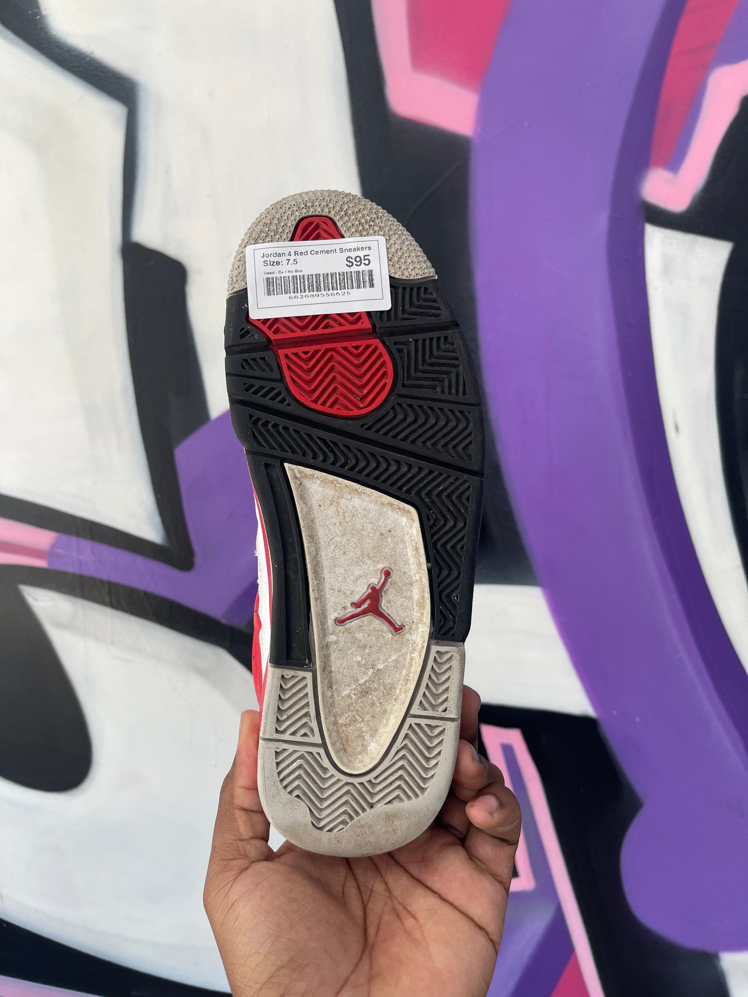Jordan 4 Red Cement Sneakers