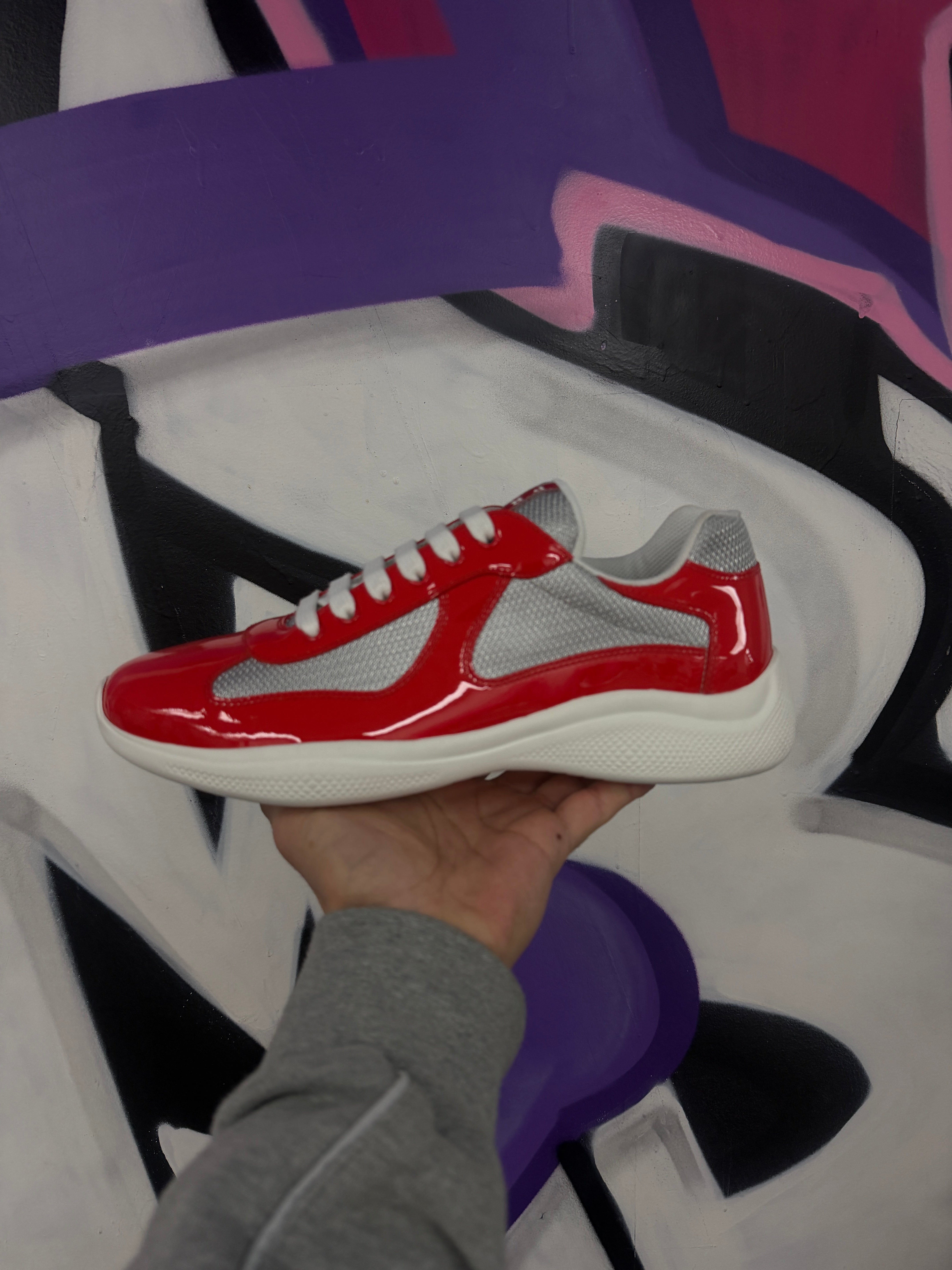 Prada Solar Red Cup Sneakers