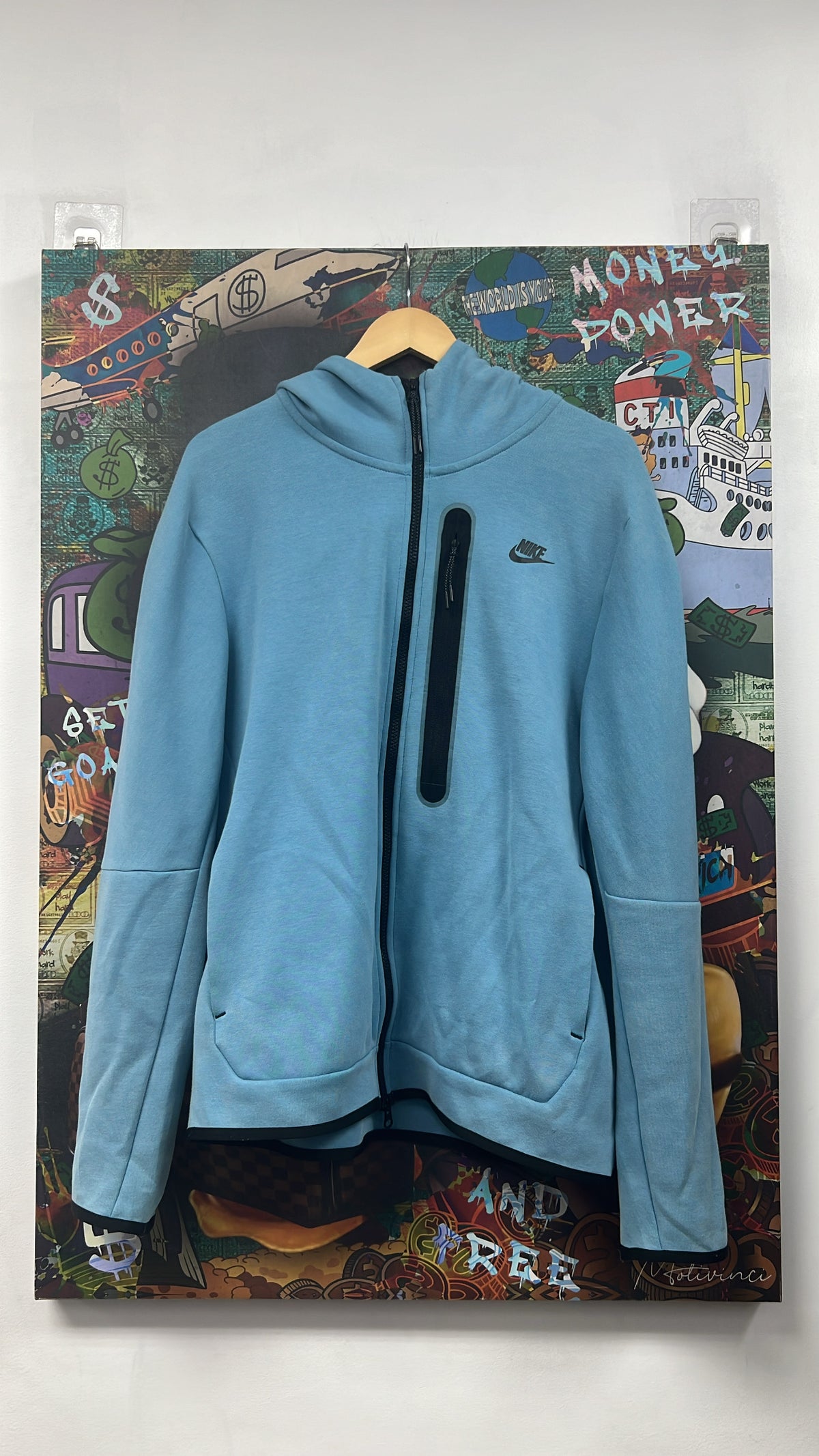 Nike Teal Zip Up Hoodie