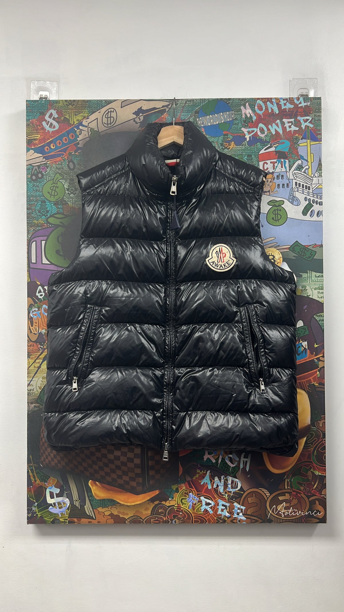Moncler x Awake Black Puffer Vest