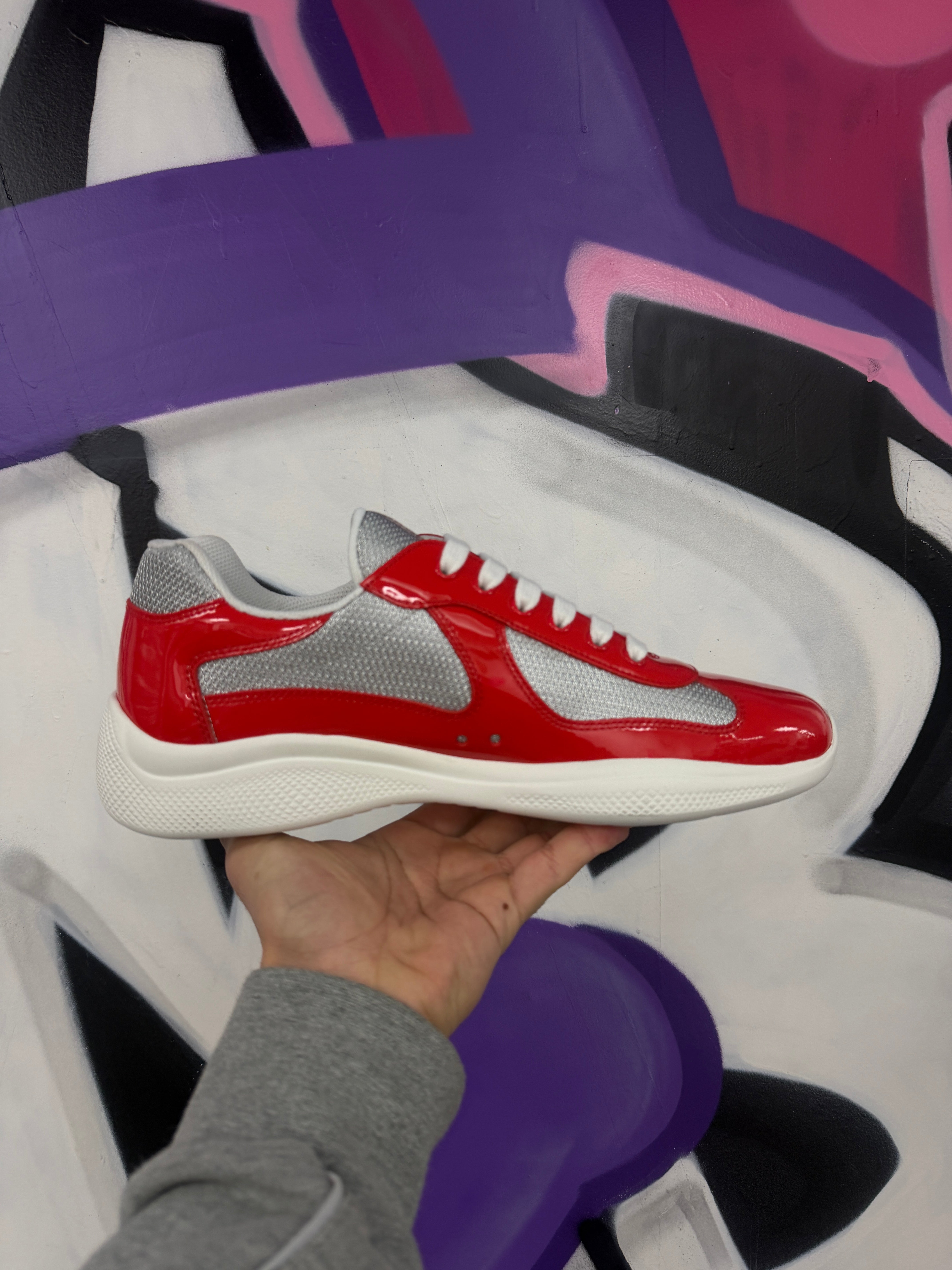 Prada Solar Red Cup Sneakers