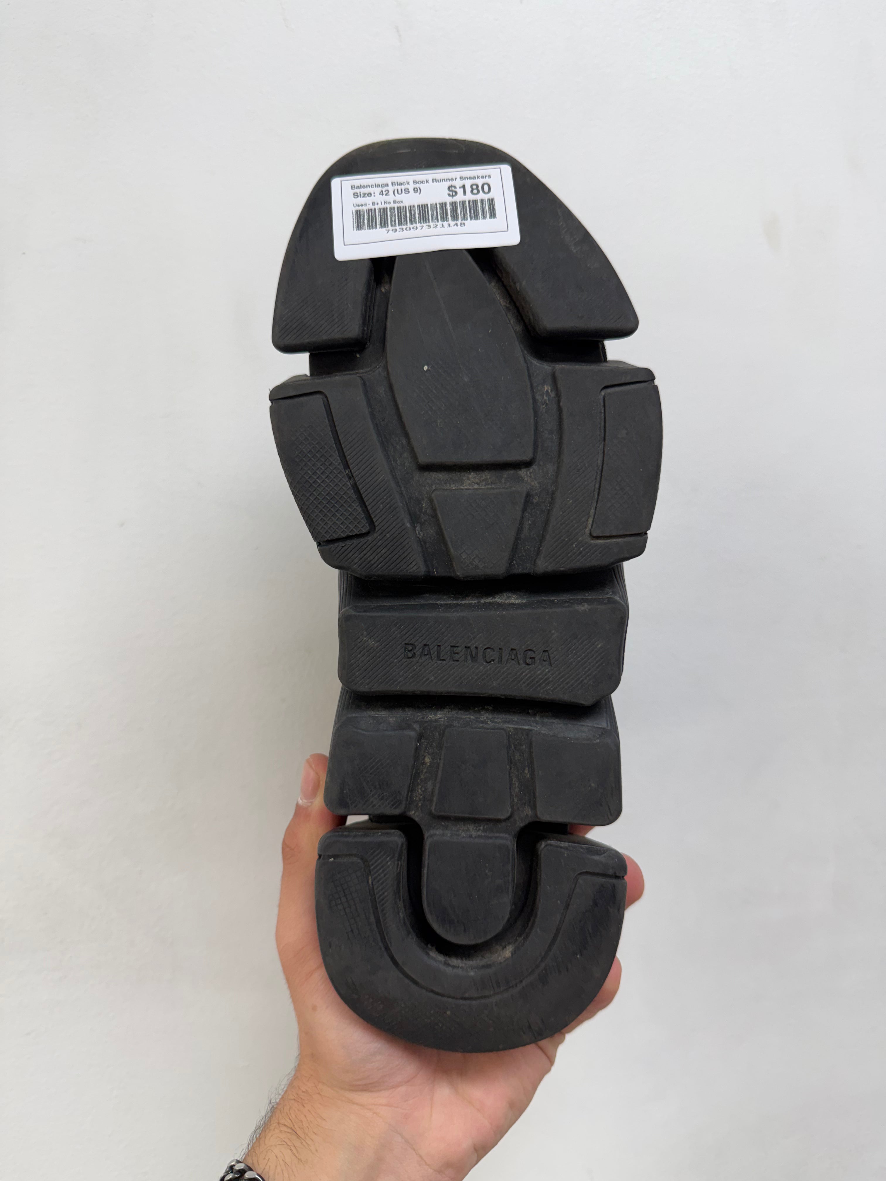 Balenciaga Black Sock Runner Sneakers