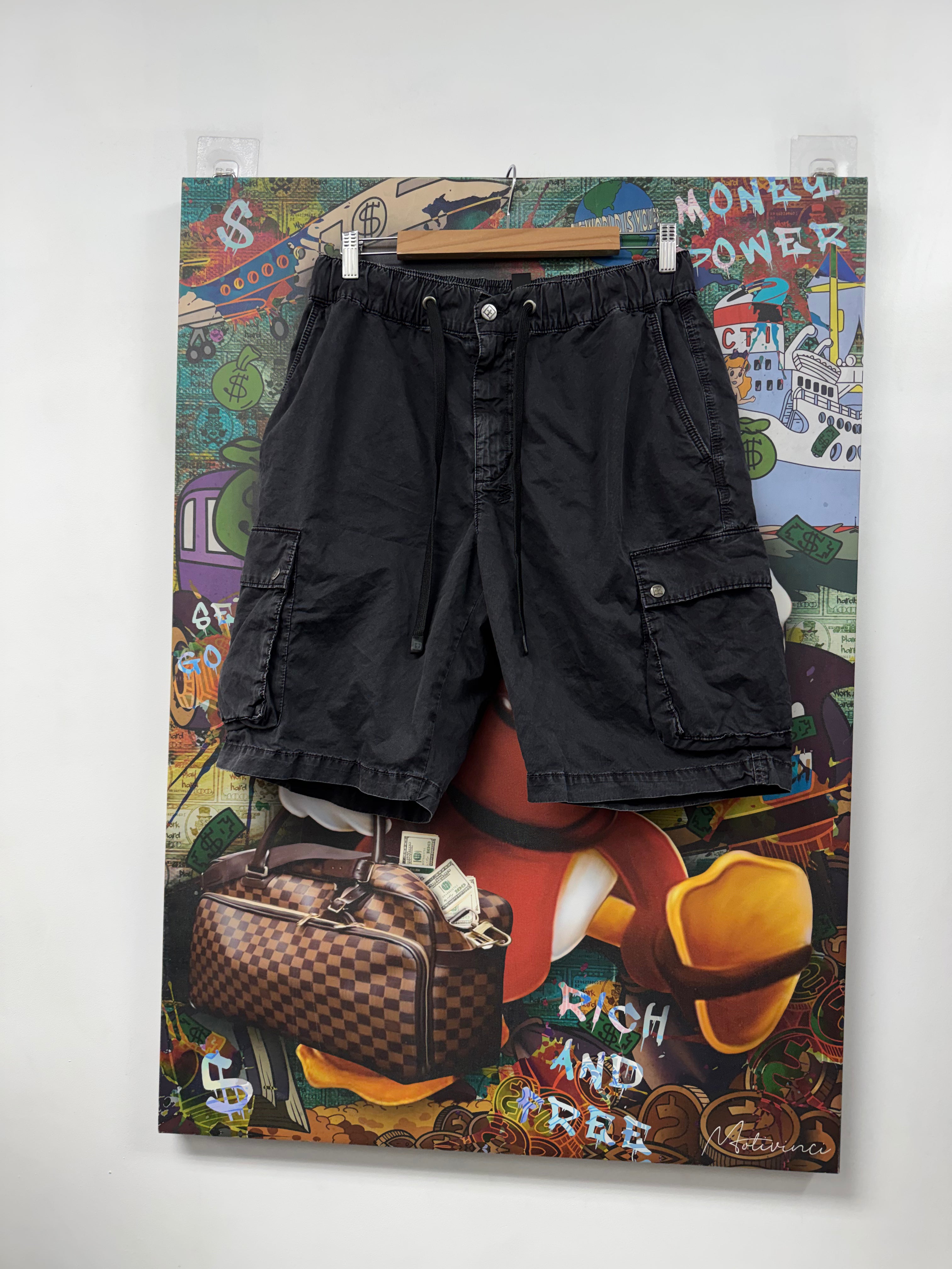 Ksubi Grey Cargo Shorts