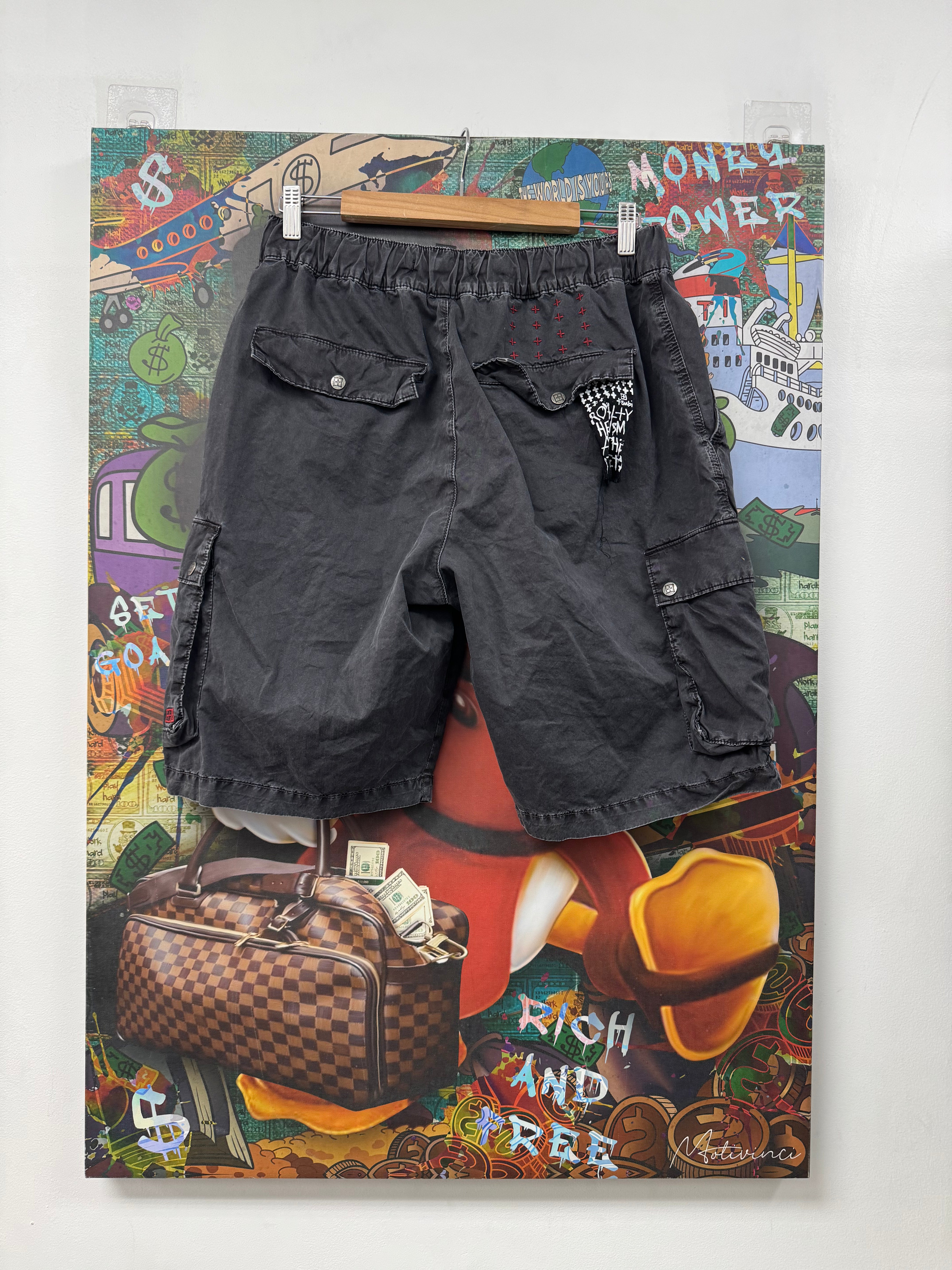 Ksubi Grey Cargo Shorts