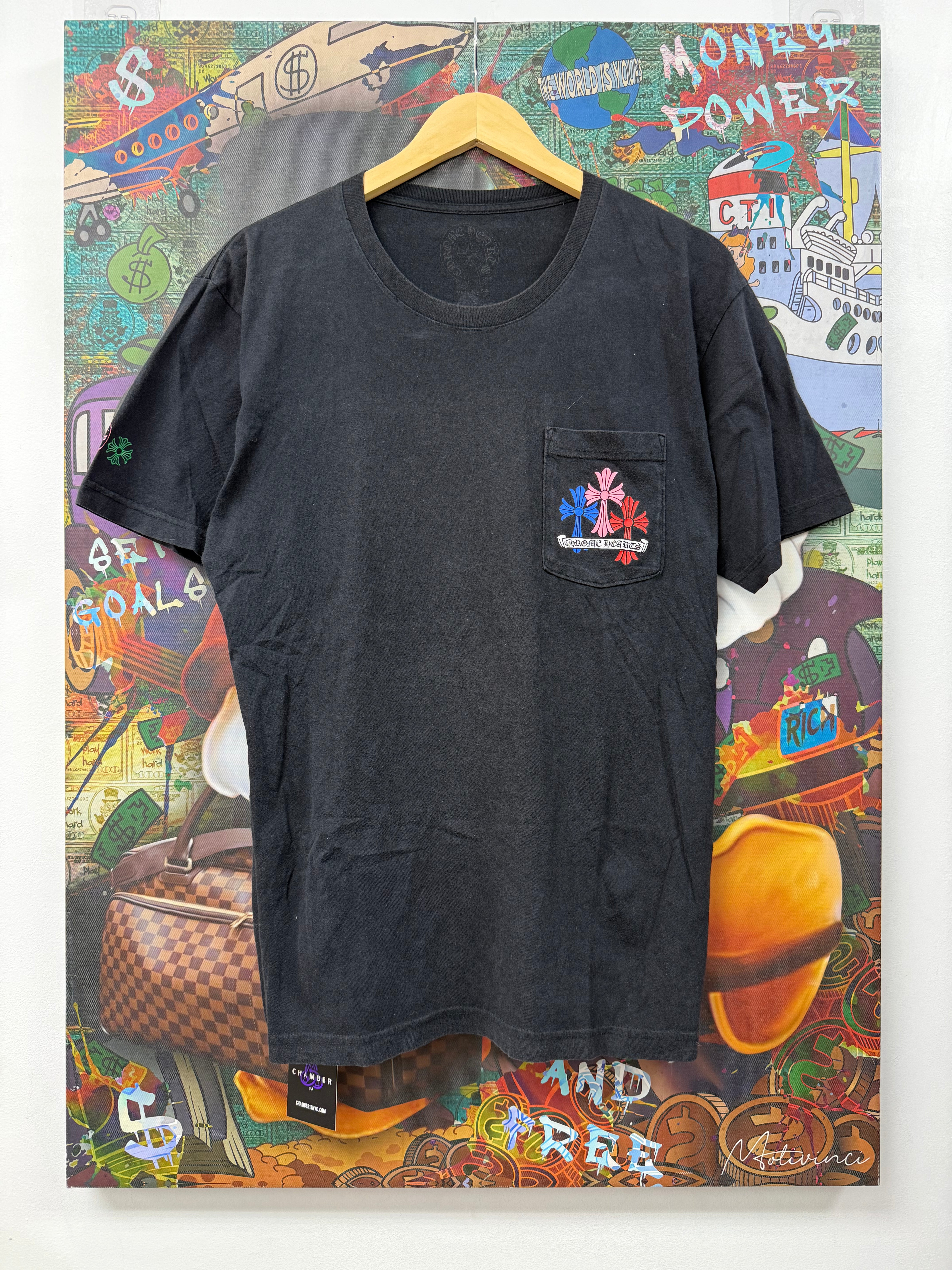 Chrome  Hearts Black Multi Cross Tee