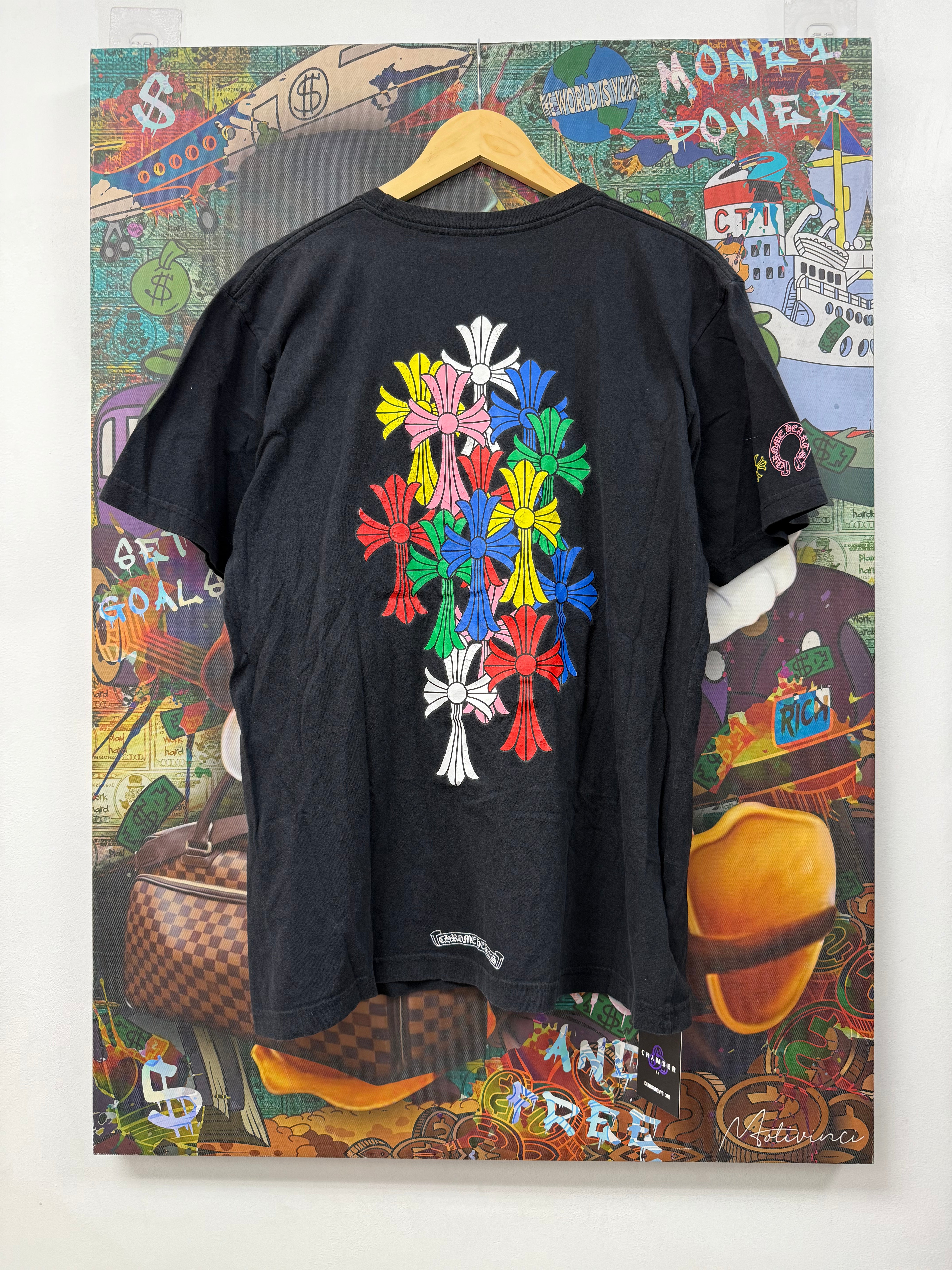 Chrome  Hearts Black Multi Cross Tee