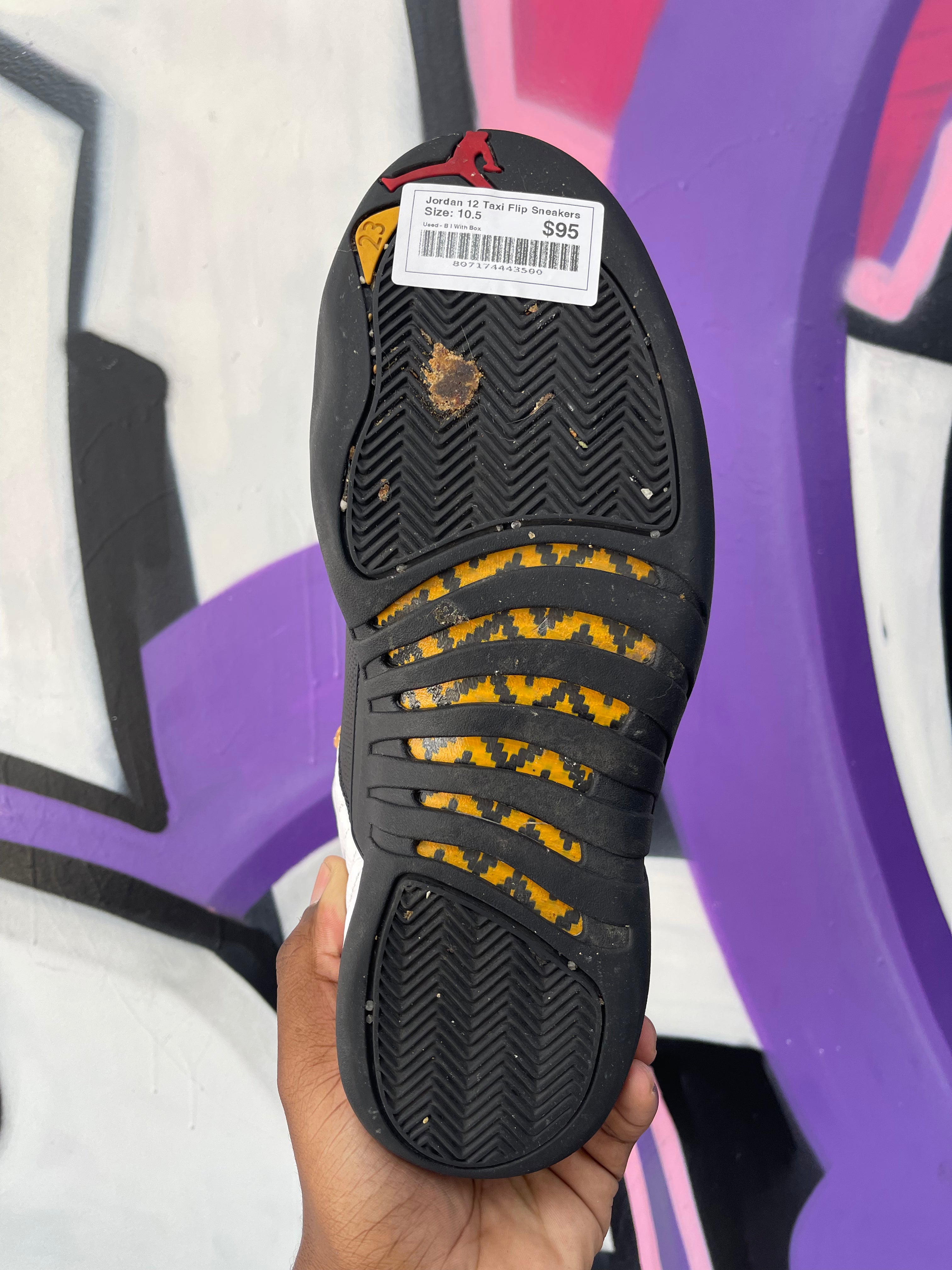 Jordan 12 Taxi Flip Sneakers
