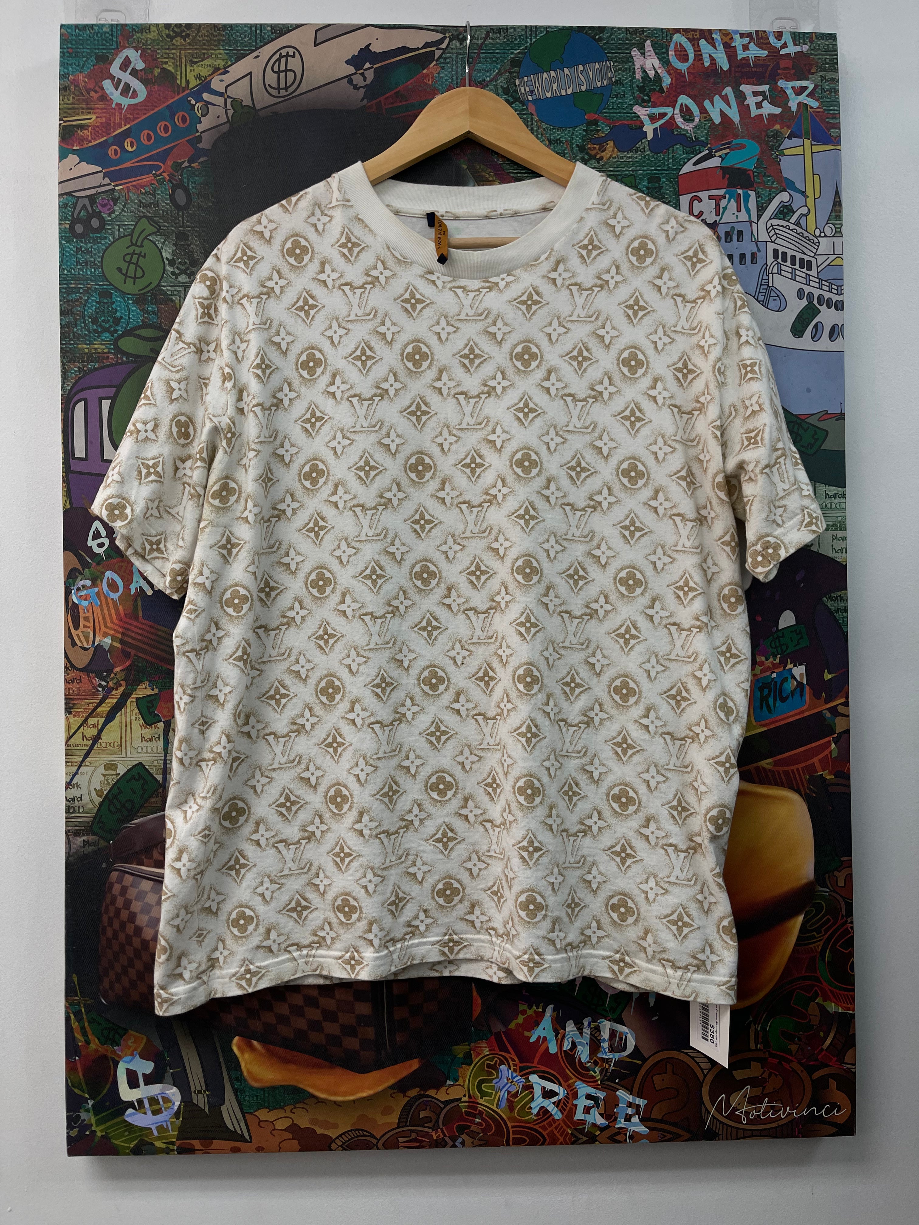 Louis Vuitton Cream Monogram Tee