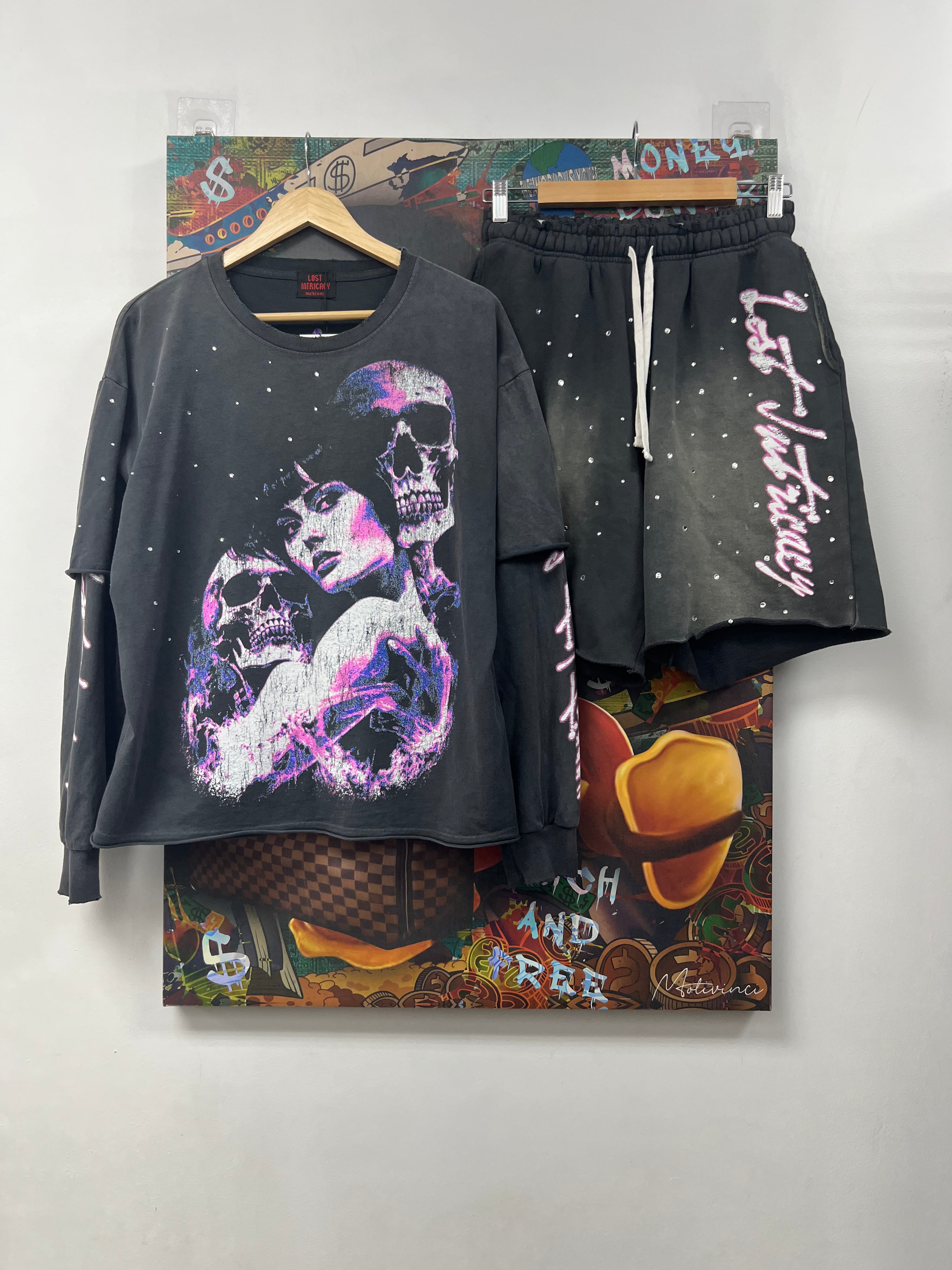 Lost Intricacy Forbidden Love Long Sleeve & Shorts Set