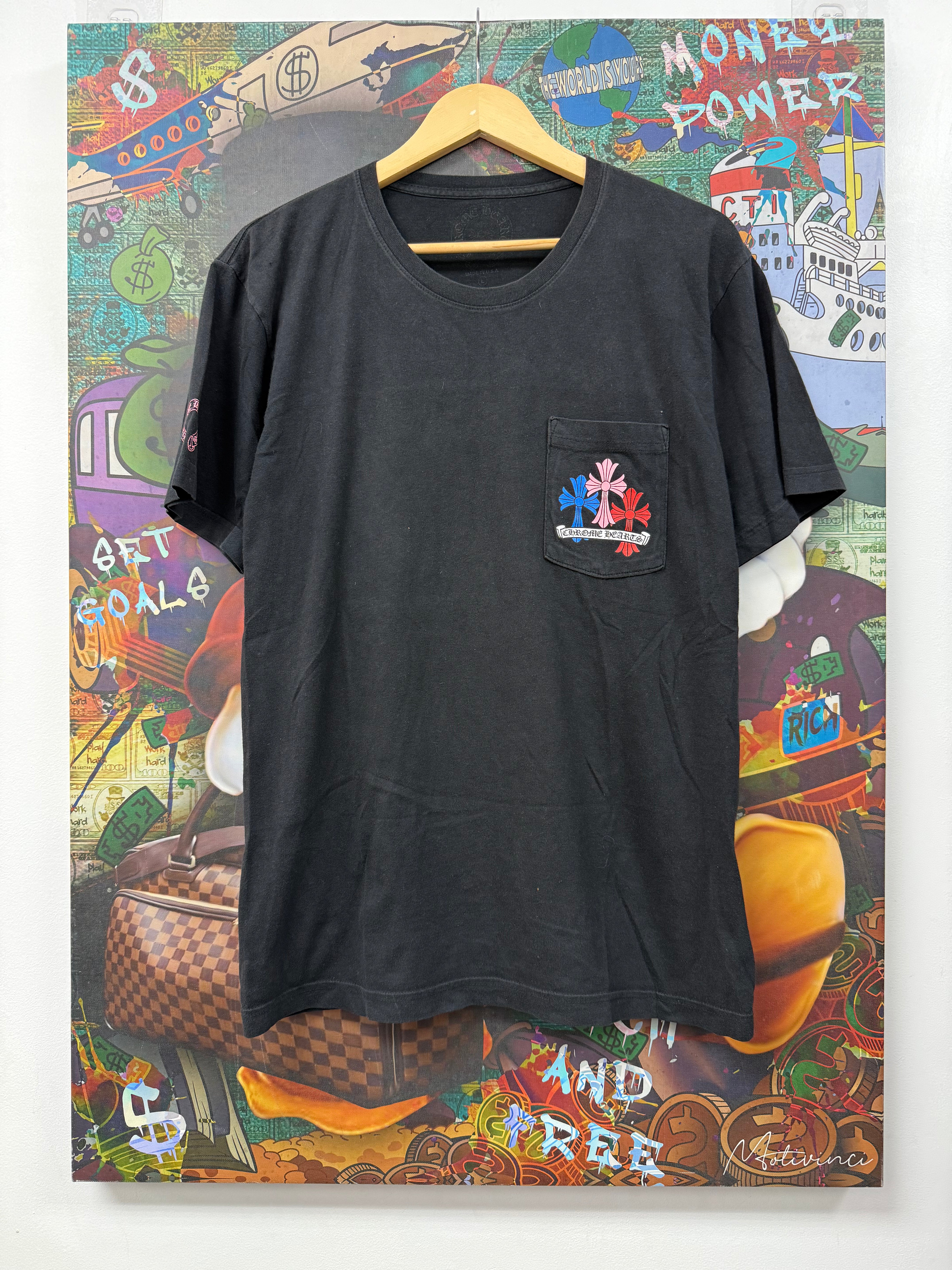 Chrome Hearts Black Multi Cross Tee