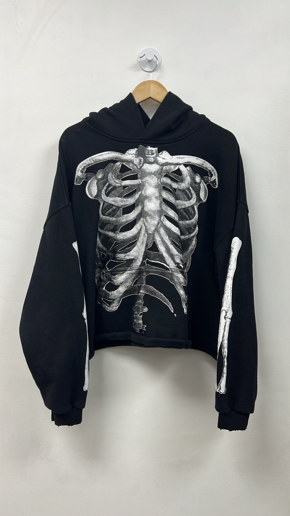 Billionaire Studios Black Grey Skel Hoodie