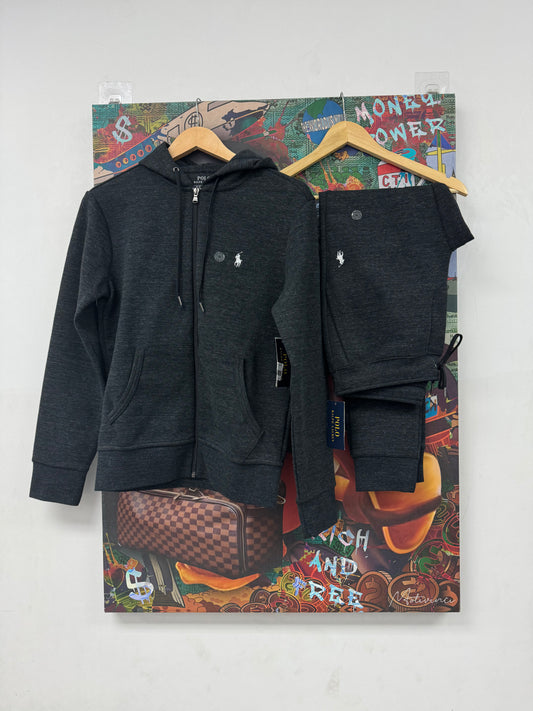 Polo Tech Sweatsuit Charcoal New XS With Tags