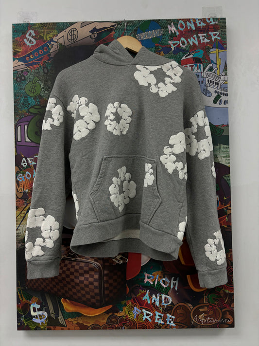 Denim Tears Hoodie Grey Used Large