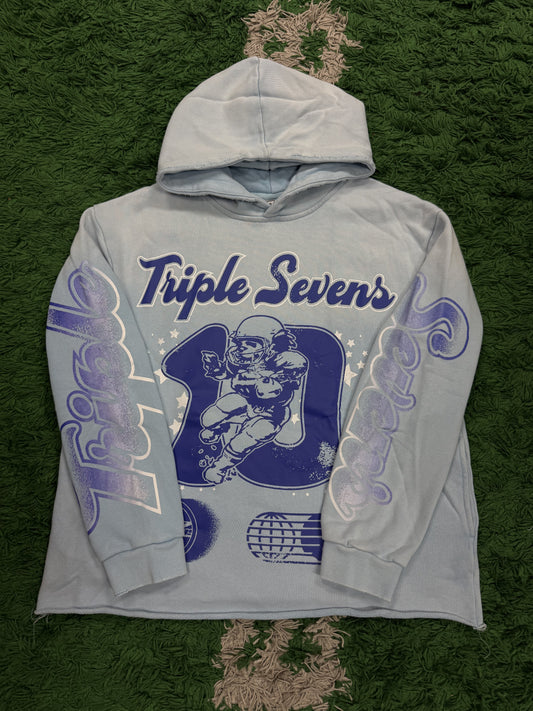 Triple 7 Baby Blue All Star Hoodie New (S-XL)