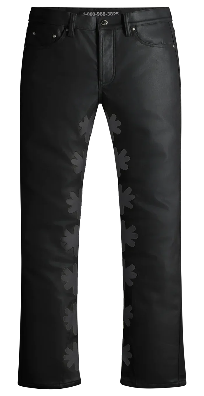 LOST SHDWS Black Leather Jeans