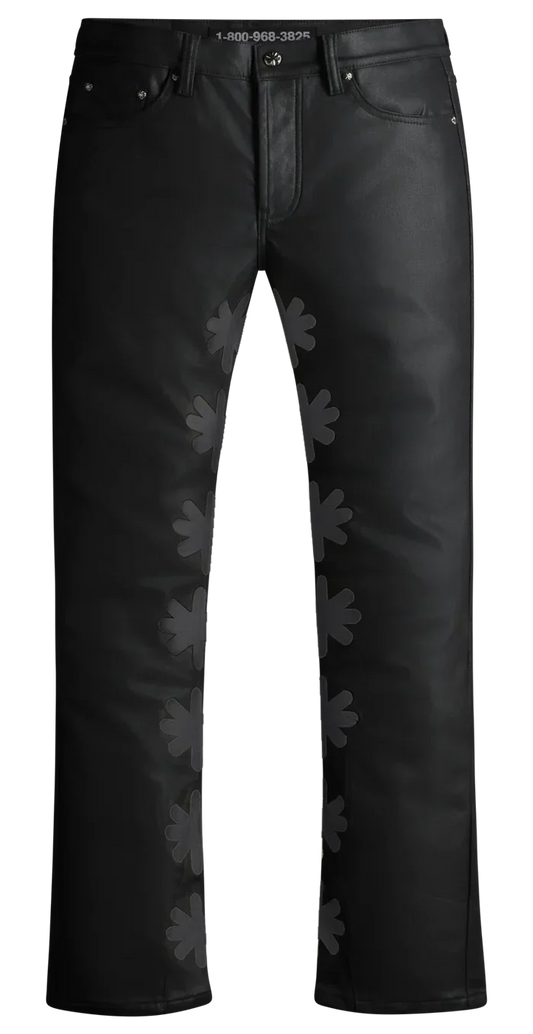 LOST SHDWS Black Leather Jeans