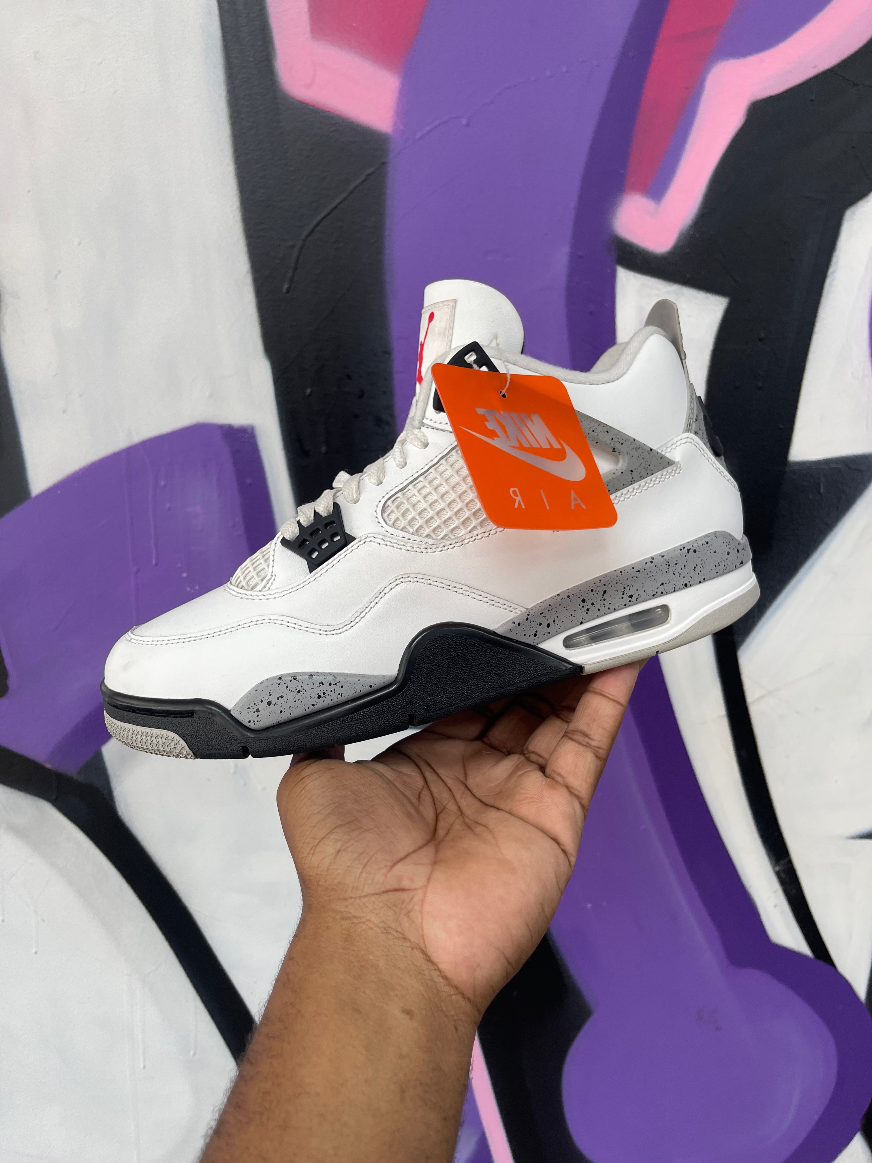 Jordan 4 White Cement Sneakers