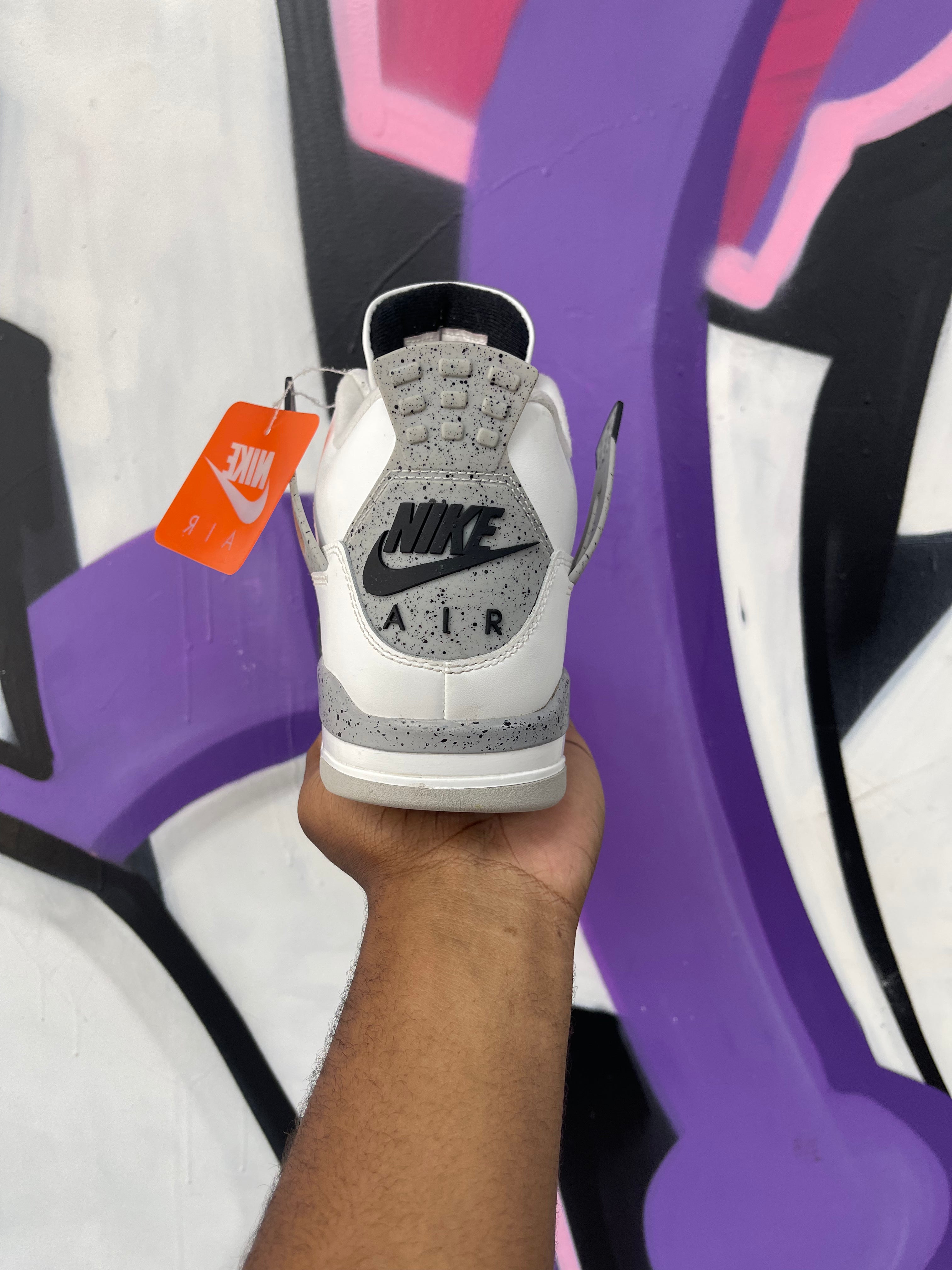 Jordan 4 White Cement Sneakers