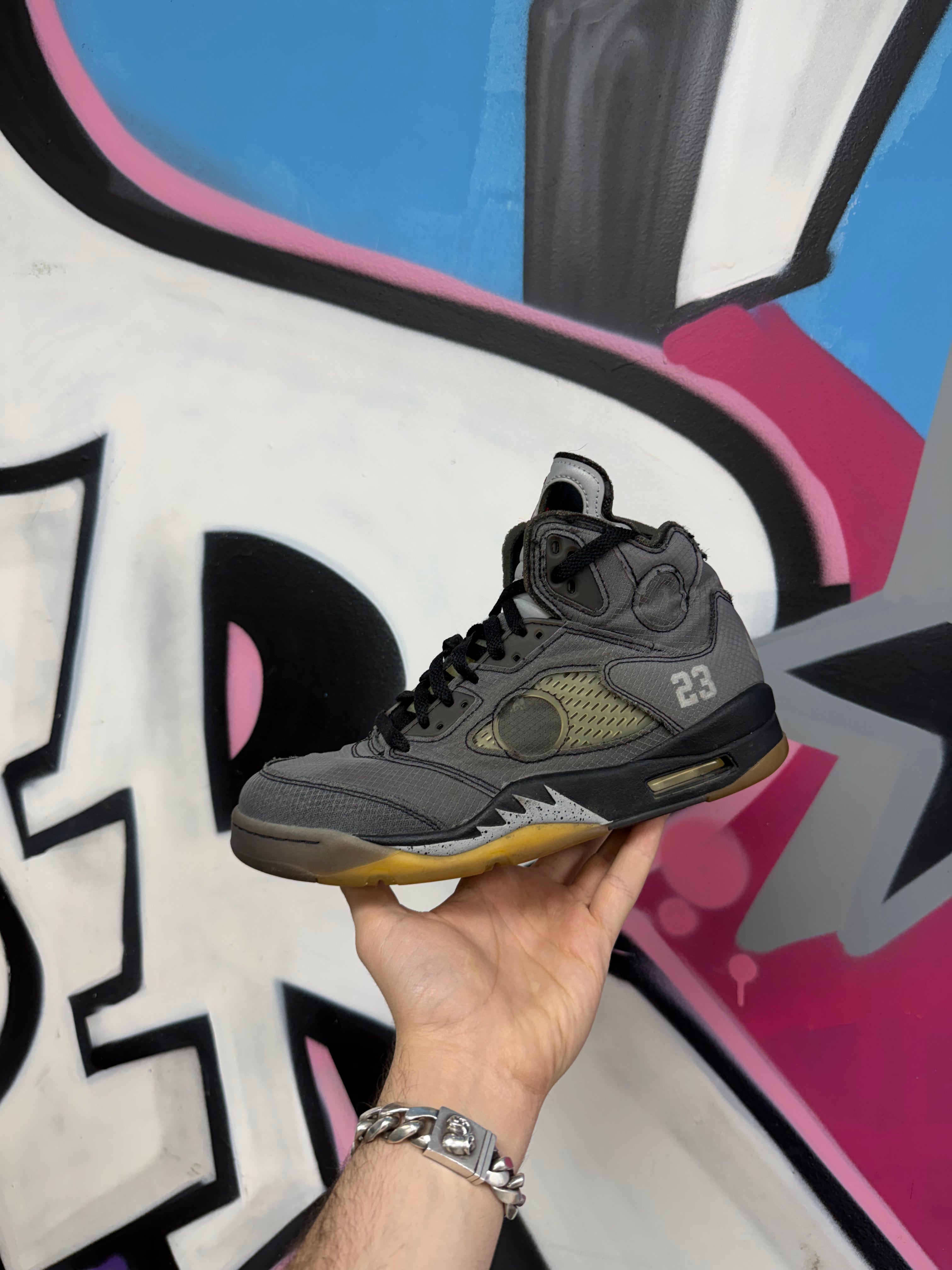 Jordan 5 Off White Muslin (No Extras) Sneakers