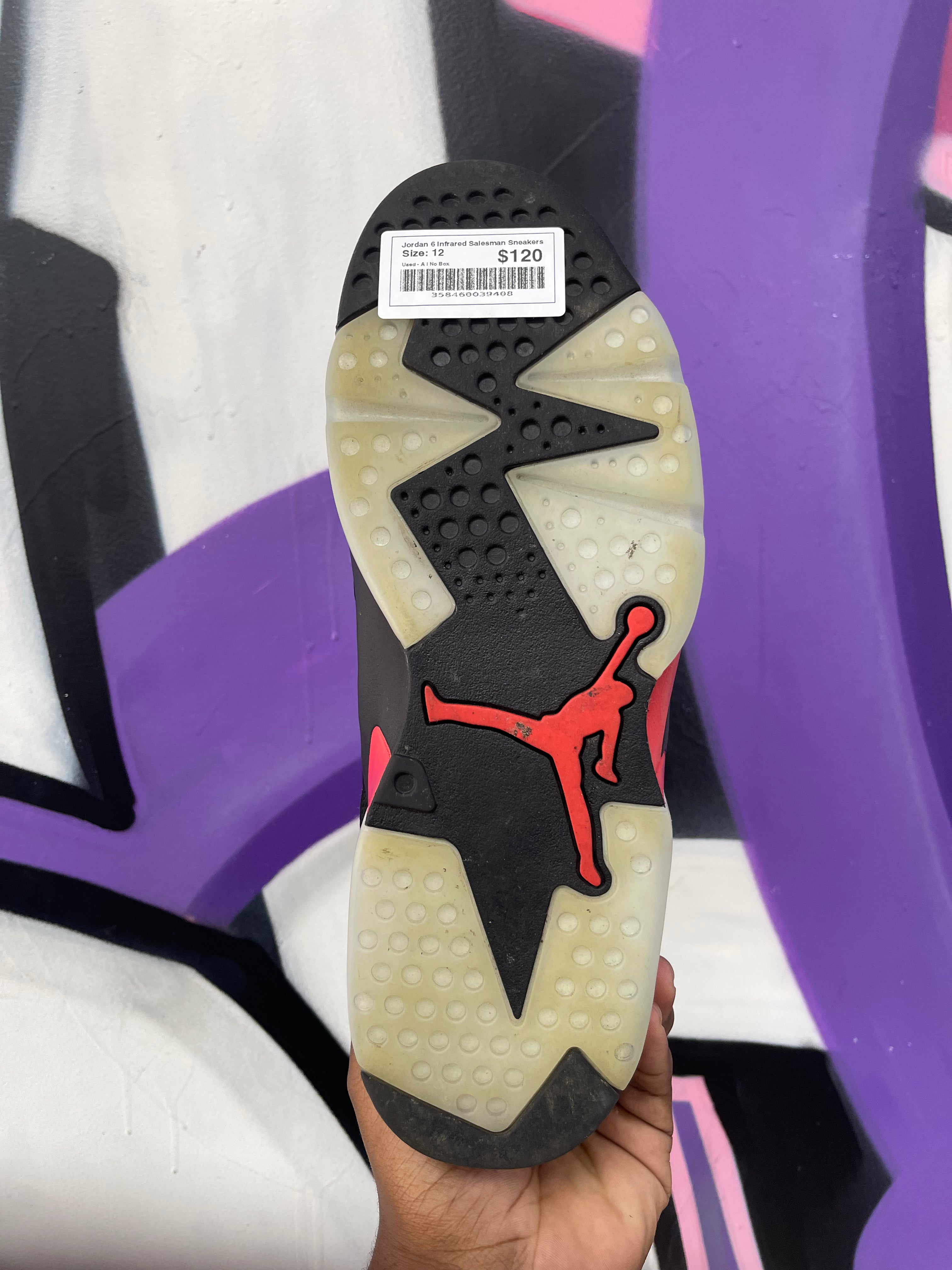 Jordan 6 Infrared Salesman Sneakers