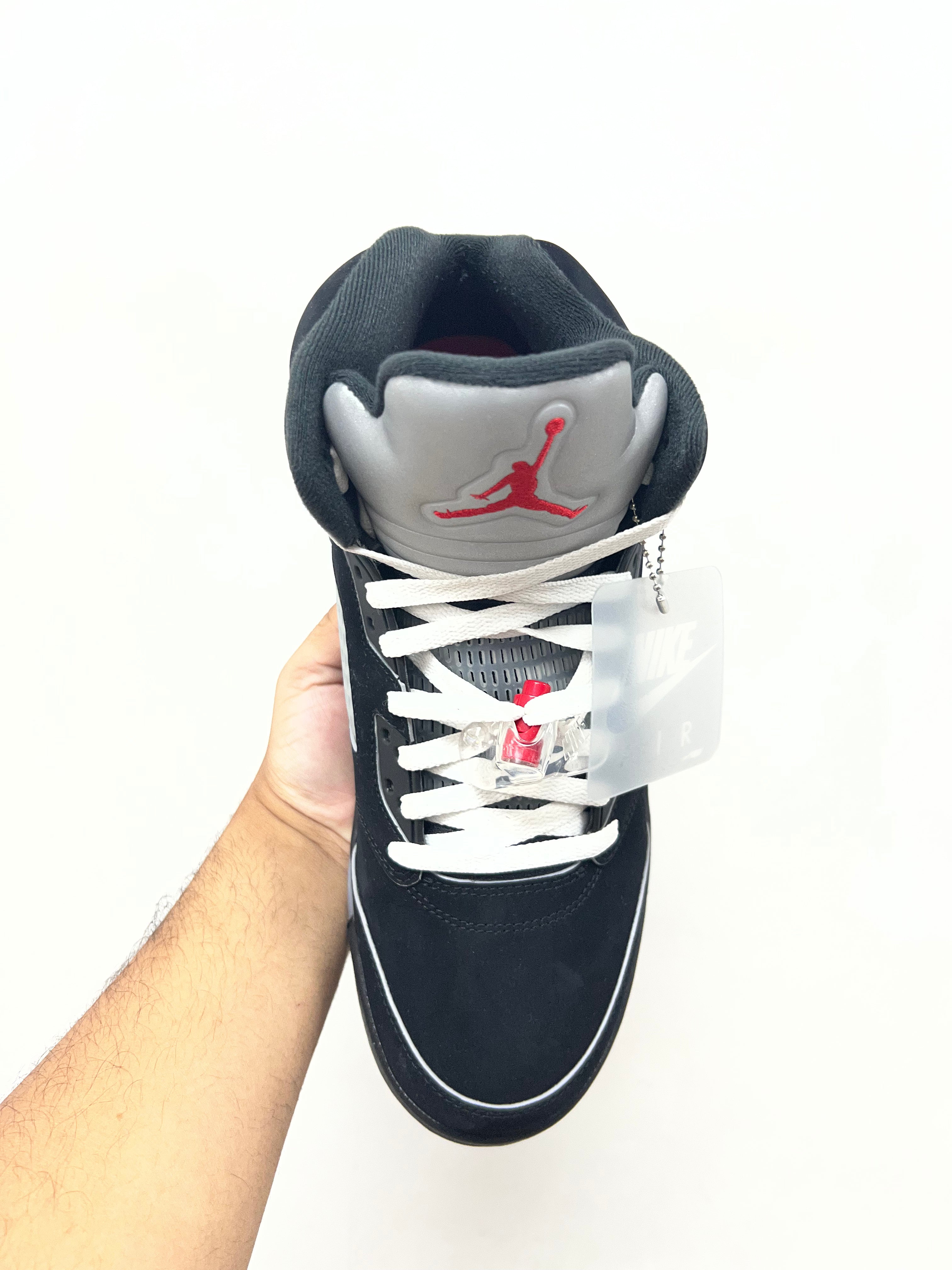 Jordan 5 Black Metallic Sneakers