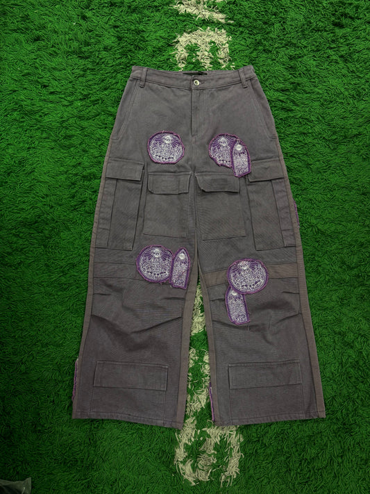 WDW Patchwork Cargo Pants Purple  Used 30 N/A