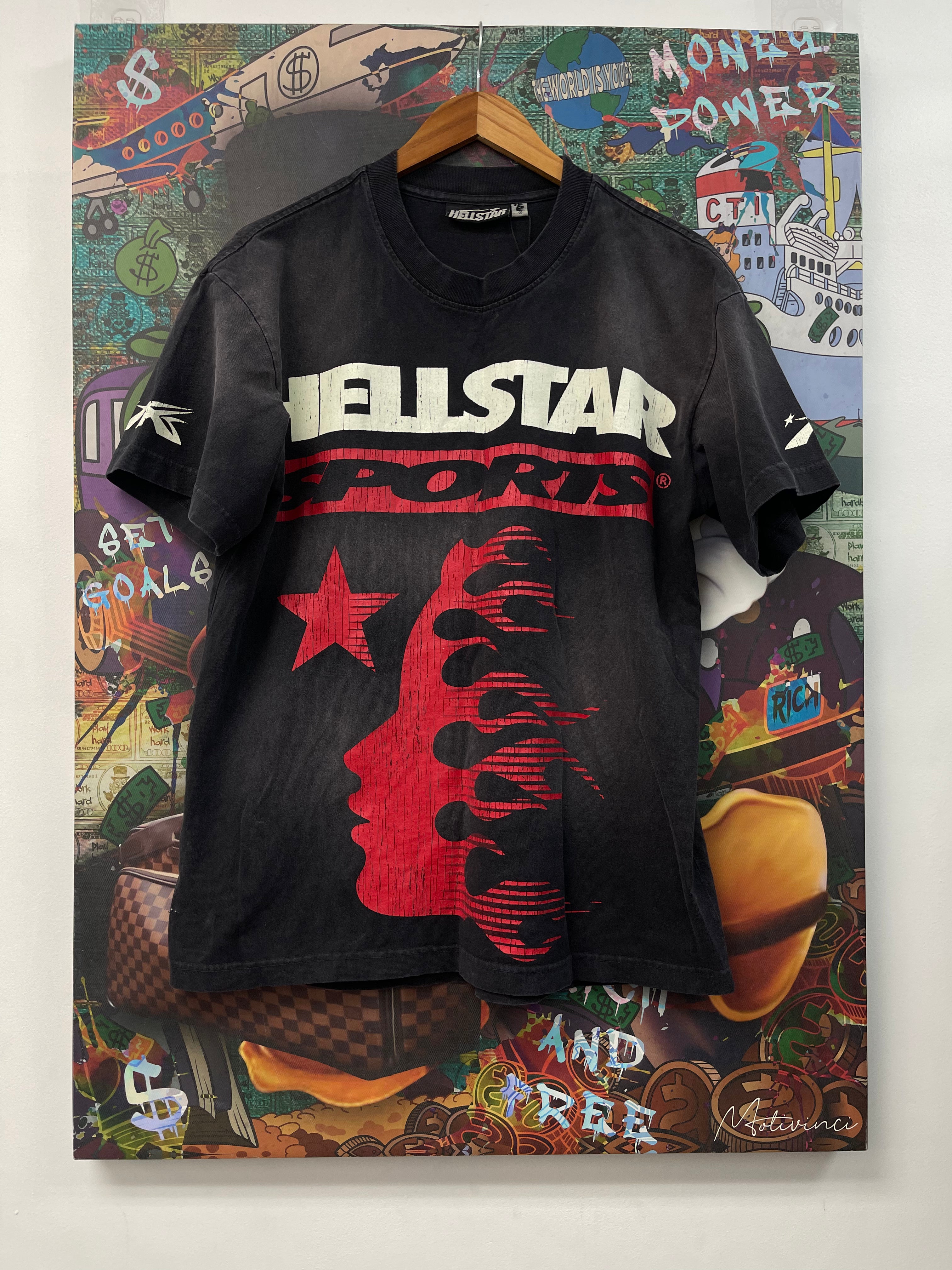 Hellstar Black Wash Red Family Tee